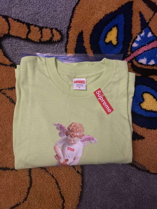 Supreme SS19 DS Supreme Cupid Tee Neon Green | Grailed