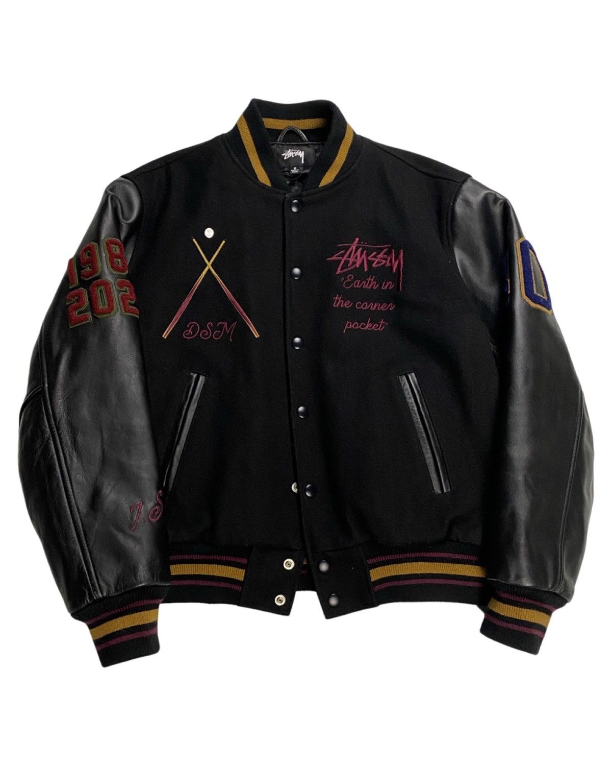 Stussy 40th anniversary billiard varsity jacket Size US S / EU 44-46 / 1 - 1 Thumbnail