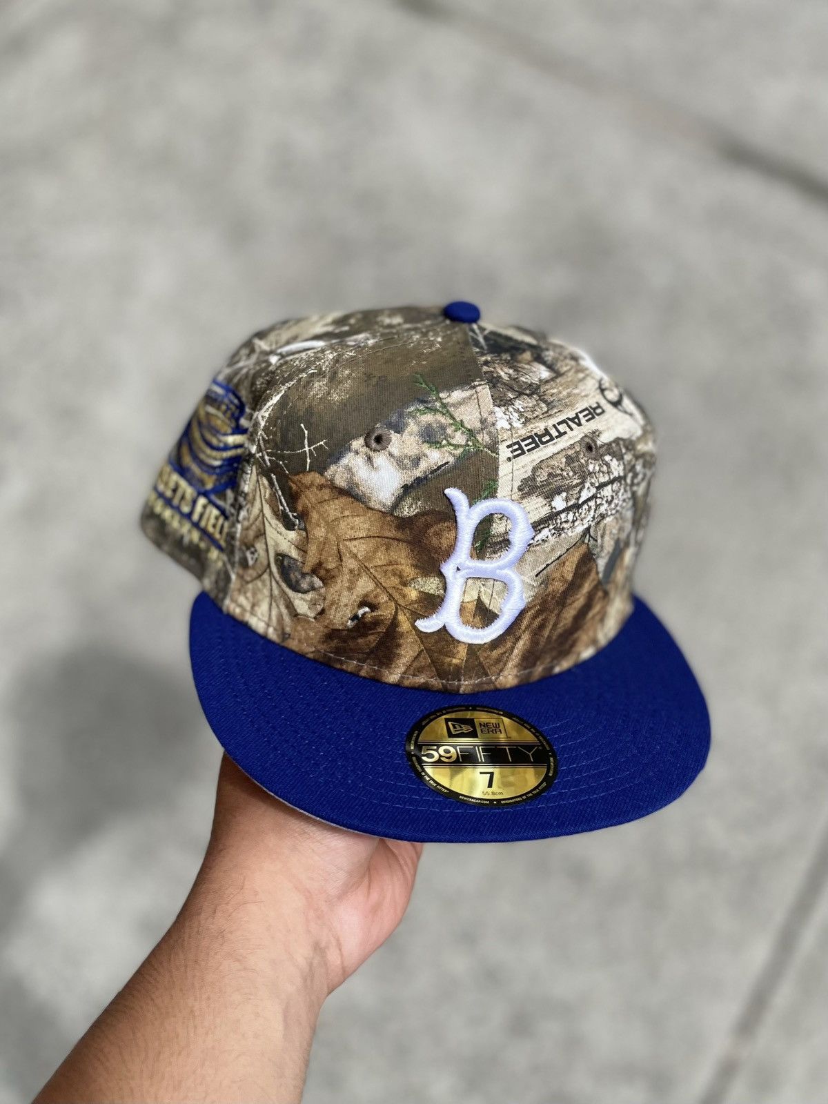 Bklyn Cap Size Real Tree Brooklyn Dodgers Ebbets Field