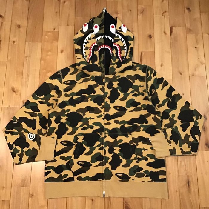 BAPE 1ST CAMO Double Shark Hoodies