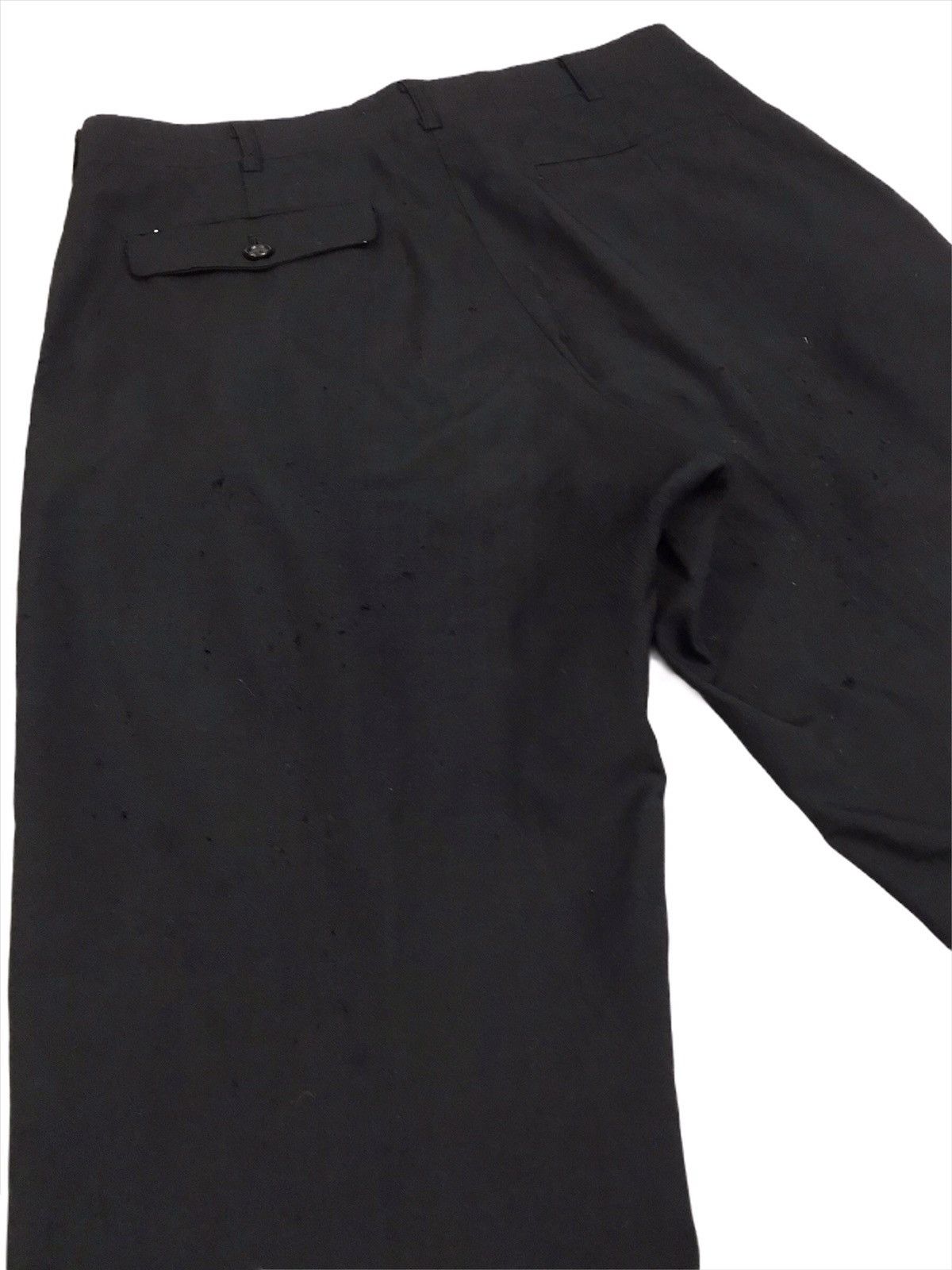 CDG by Comme des Garcons × Comme des Garcons × Comme des Garcons Homme Plus Vintage AD2001 CDG Homme Distressed Wool Gabardine Pants Size US 32 / EU 48 - 9 Thumbnail