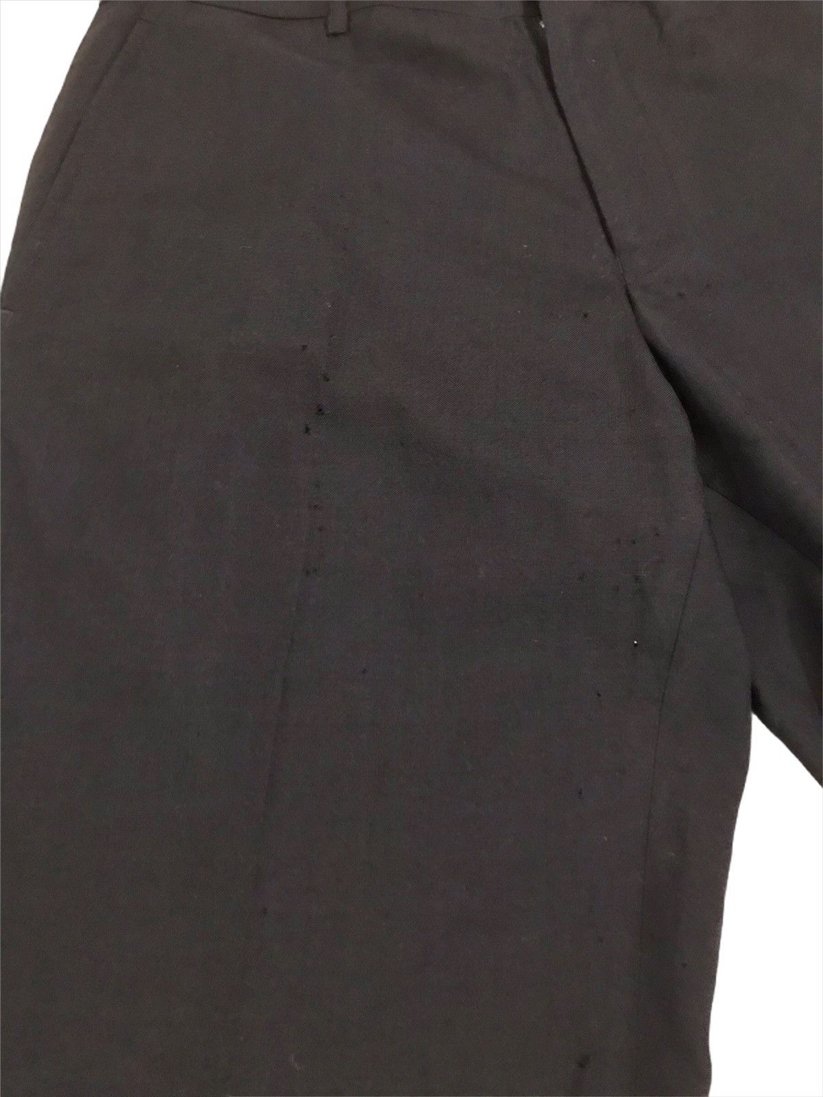 CDG by Comme des Garcons × Comme des Garcons × Comme des Garcons Homme Plus Vintage AD2001 CDG Homme Distressed Wool Gabardine Pants Size US 32 / EU 48 - 3 Thumbnail