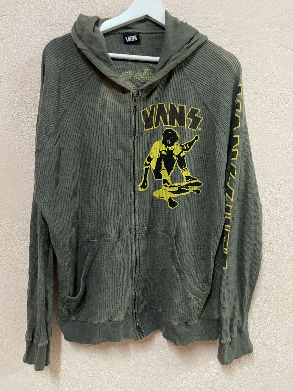 Vans Japan special edition skull artwork olive green army