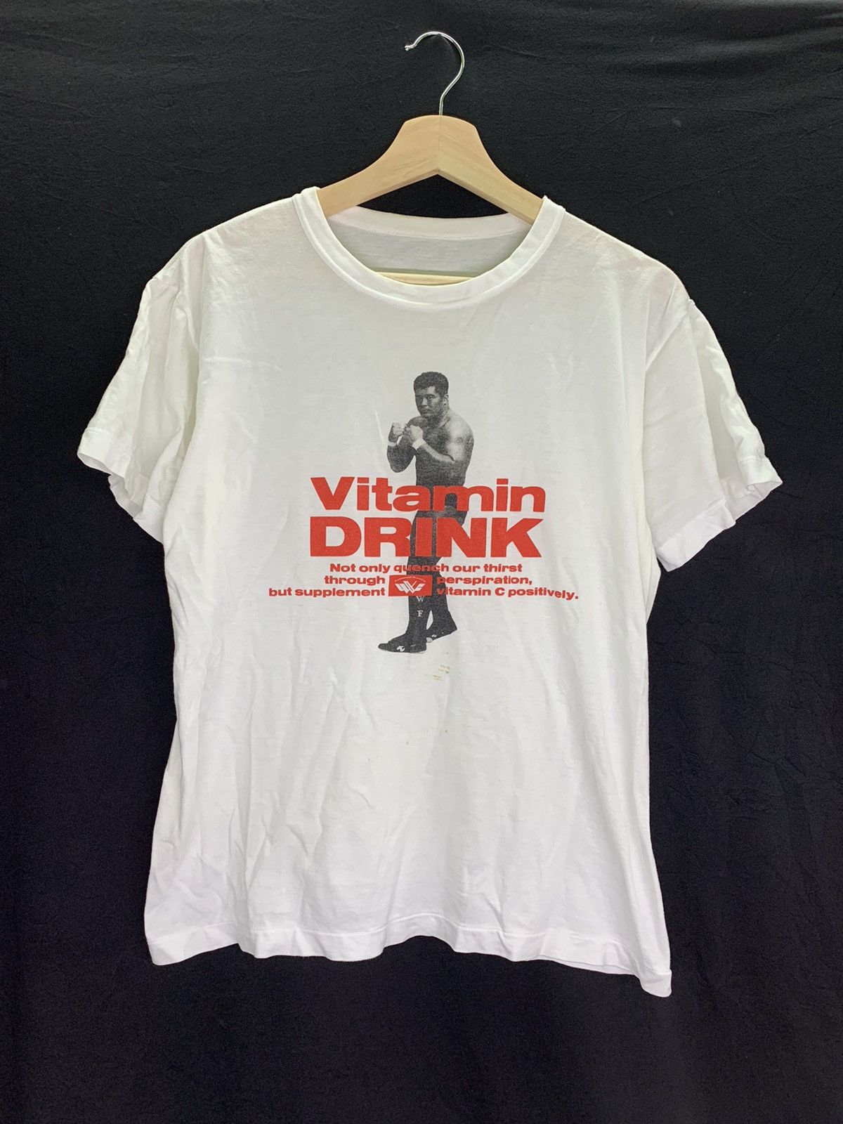 Japanese Brand Vintage Vitamin Drink Tshirt Single Stich Size US M / EU 48-50 / 2 - 1 Thumbnail