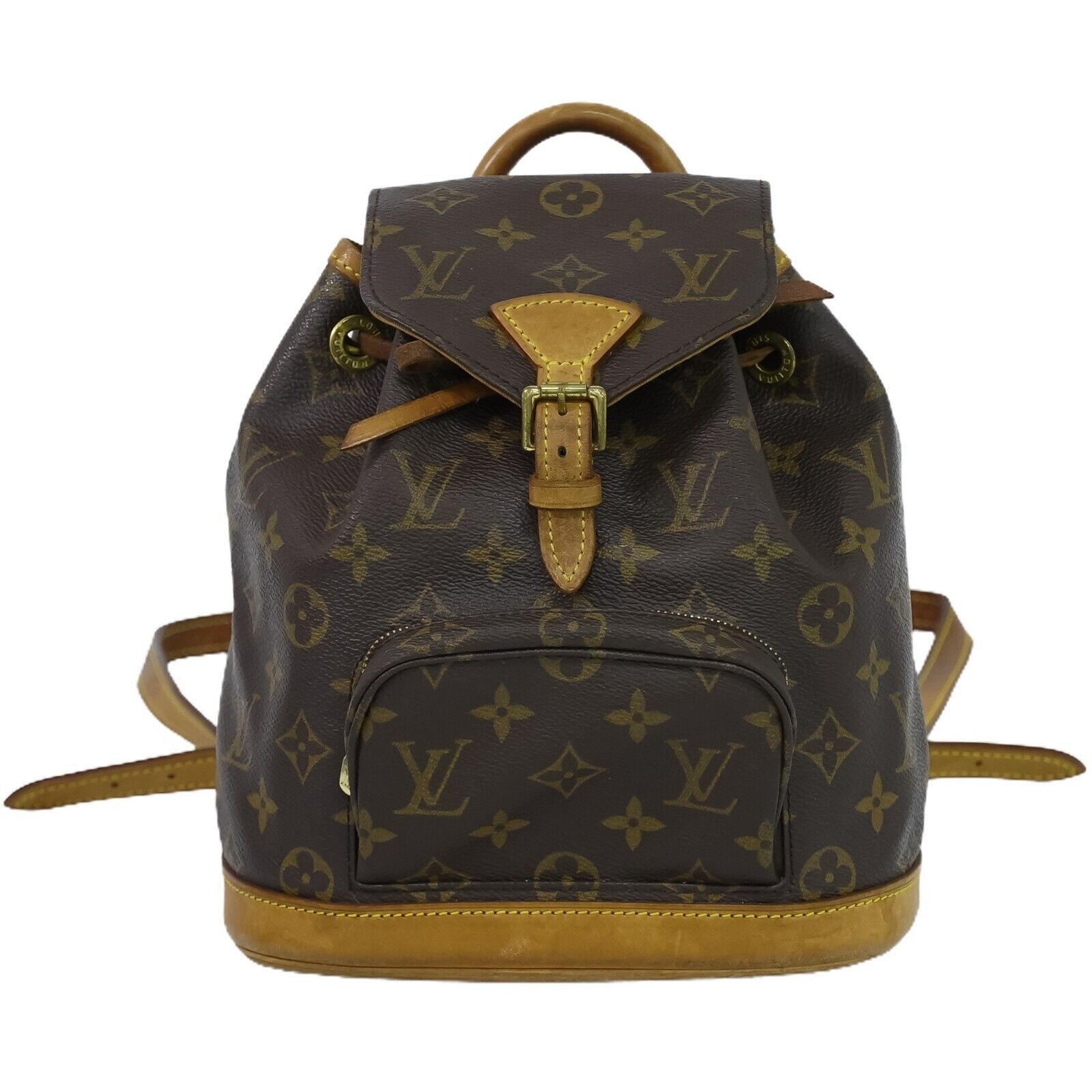 Louis Vuitton Montsouris Backpack MM Brown Canvas/Leather 9LV810K