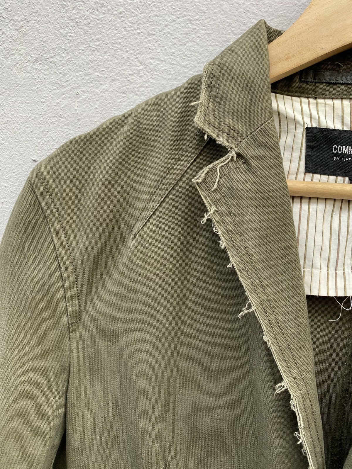 Comme Ca Ism 💥RARE💥 Comme Ça Ism Distress Style Army Green Blazer Size 36R - 5 Thumbnail