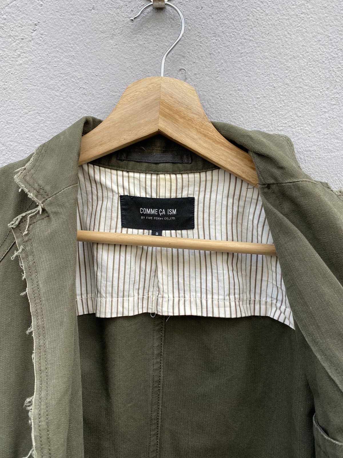 Comme Ca Ism 💥RARE💥 Comme Ça Ism Distress Style Army Green Blazer Size 36R - 16 Thumbnail