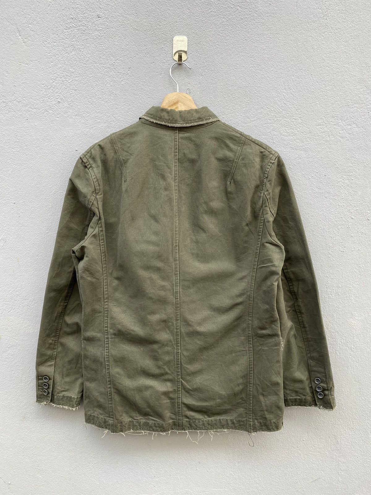 Comme Ca Ism 💥RARE💥 Comme Ça Ism Distress Style Army Green Blazer Size 36R - 10 Thumbnail
