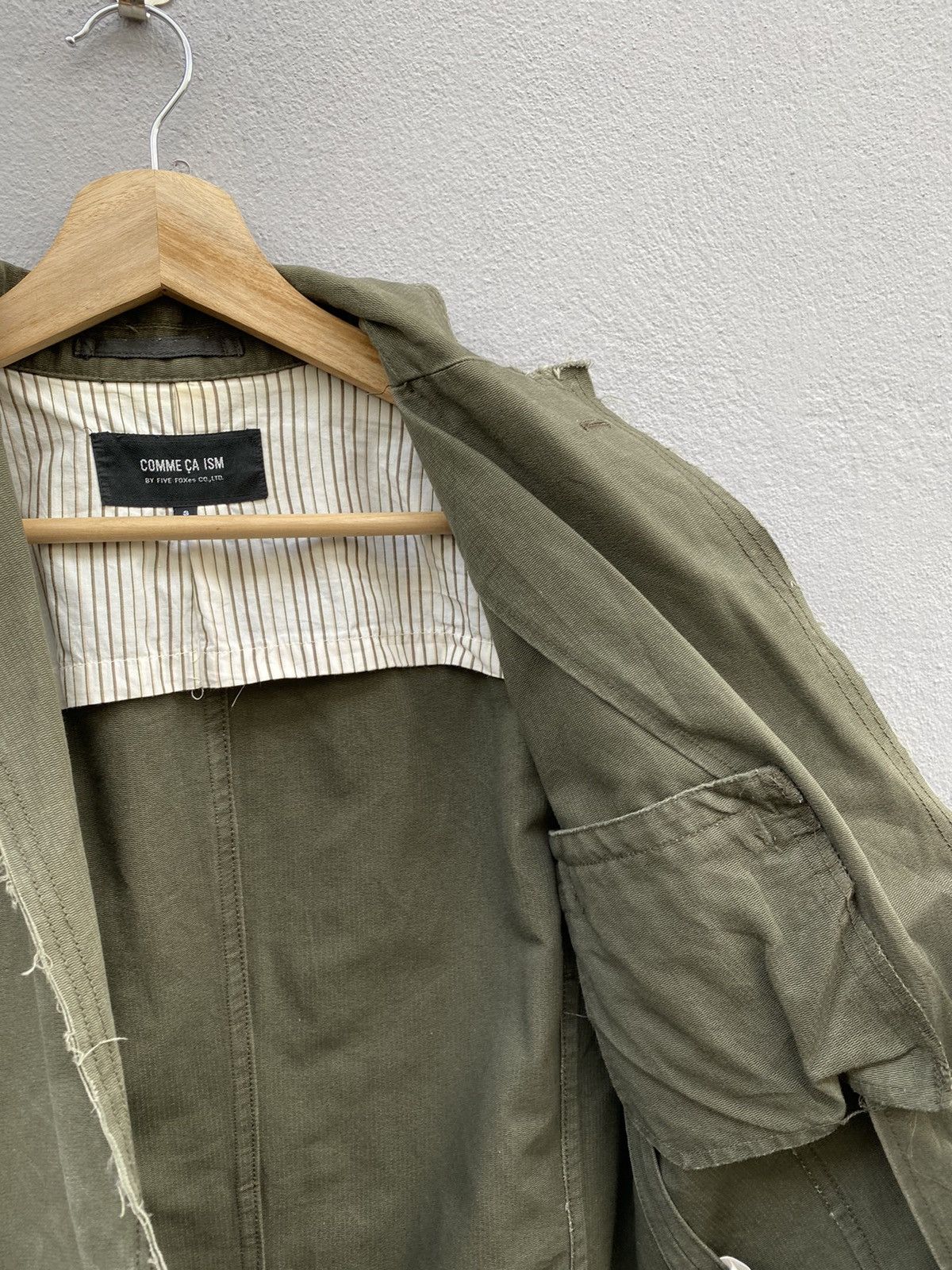 Comme Ca Ism 💥RARE💥 Comme Ça Ism Distress Style Army Green Blazer Size 36R - 18 Thumbnail