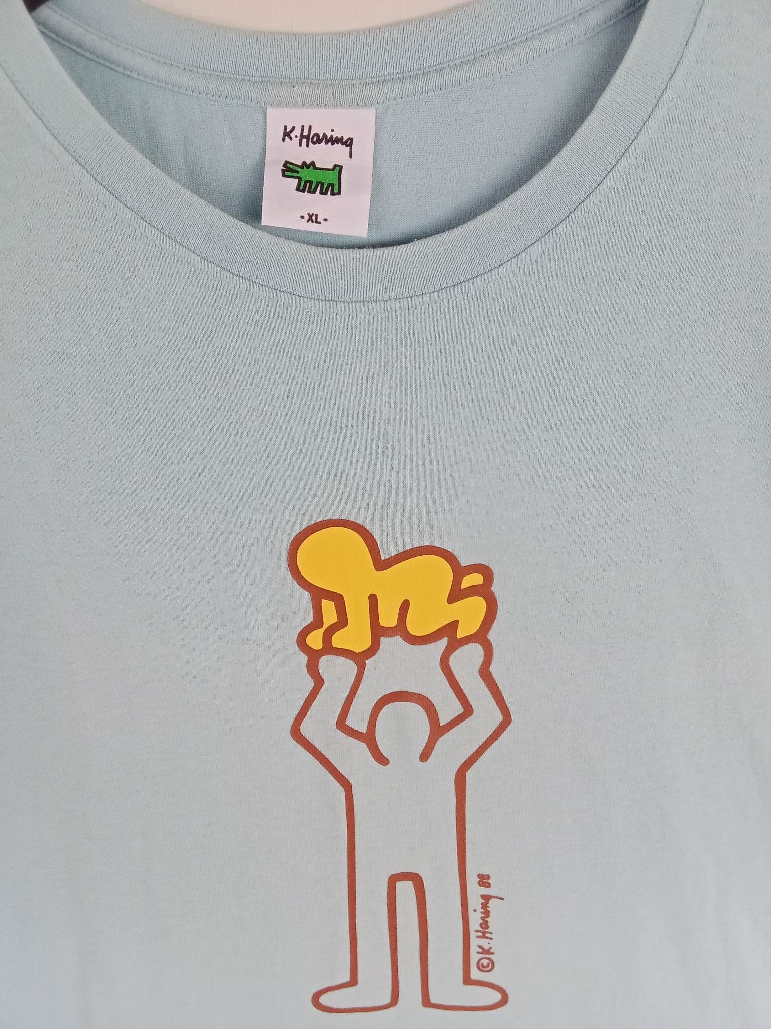 Keith Haring 💥KEITH HARING 88 Pop art rare design tee shirt Size US XL / EU 56 / 4 - 3 Thumbnail