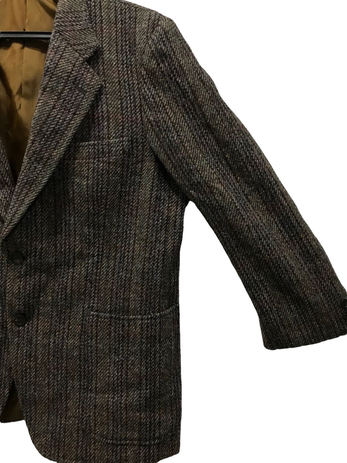 Harris Tweed HAND WOVEN HARRIS TWEED WOOL BLAZER COAT Size US M / EU 48-50 / 2 - 4 Thumbnail