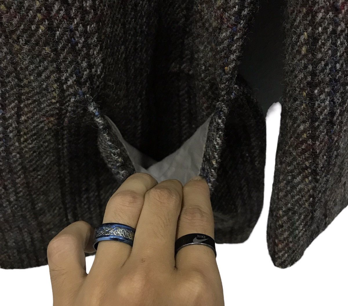 Harris Tweed HAND WOVEN HARRIS TWEED WOOL BLAZER COAT Size US M / EU 48-50 / 2 - 7 Thumbnail