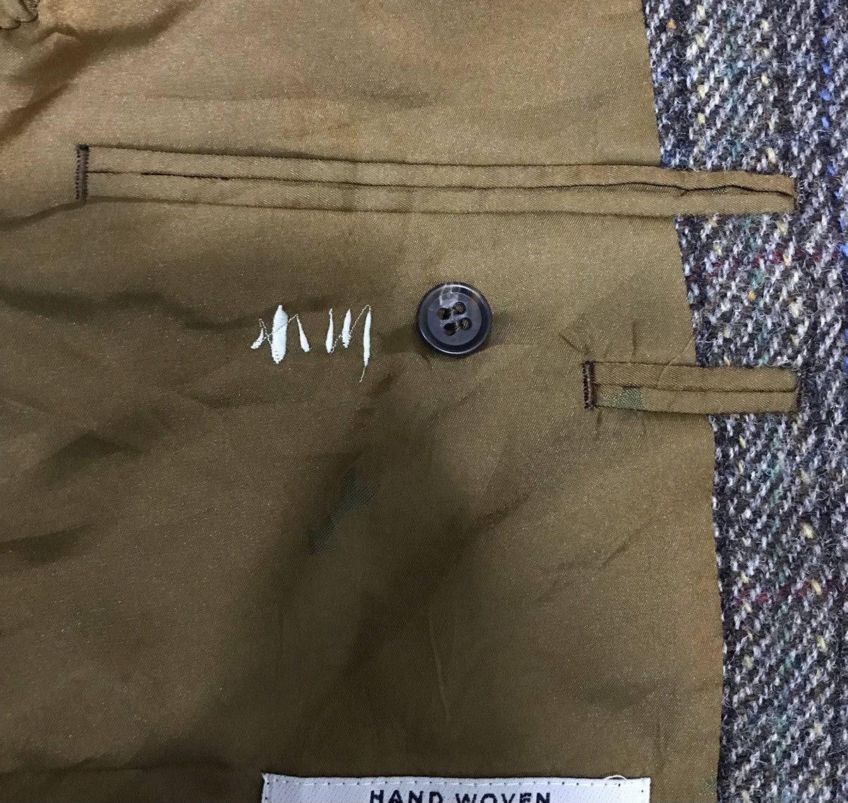 Harris Tweed HAND WOVEN HARRIS TWEED WOOL BLAZER COAT Size US M / EU 48-50 / 2 - 15 Thumbnail