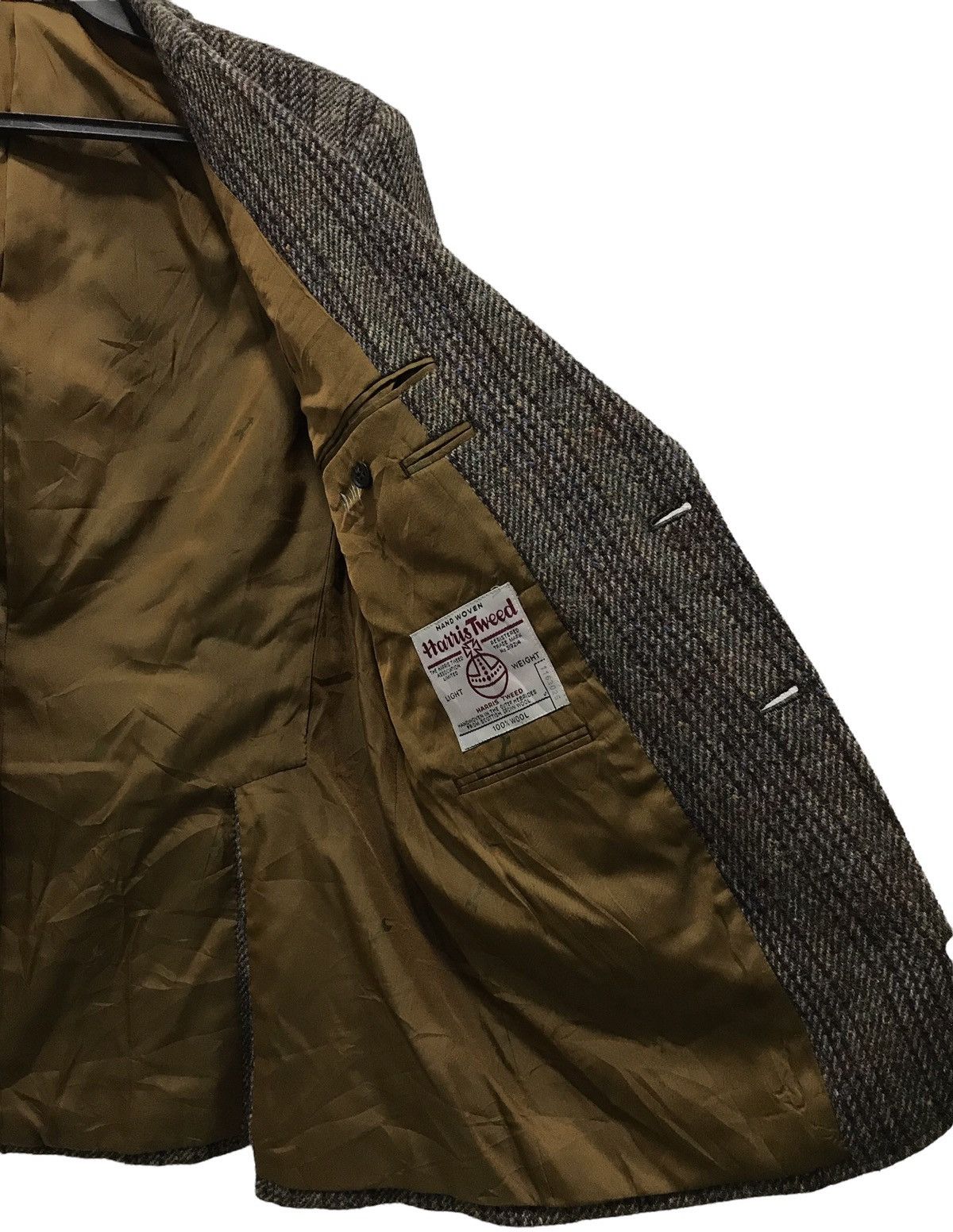 Harris Tweed HAND WOVEN HARRIS TWEED WOOL BLAZER COAT Size US M / EU 48-50 / 2 - 11 Thumbnail