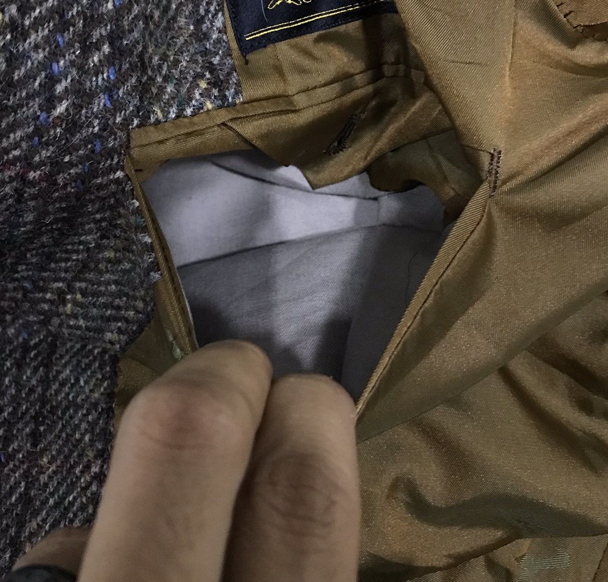 Harris Tweed HAND WOVEN HARRIS TWEED WOOL BLAZER COAT Size US M / EU 48-50 / 2 - 13 Thumbnail
