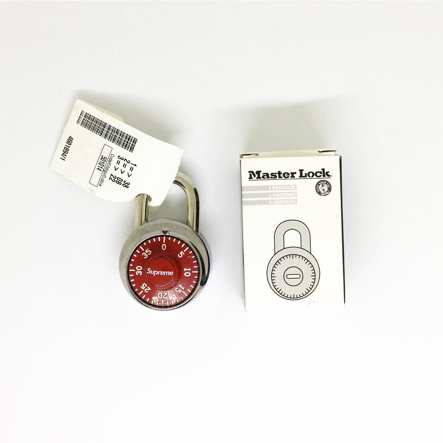image of Supreme Masterlock Combination Dial Lock F/w '08 in Red, Men's