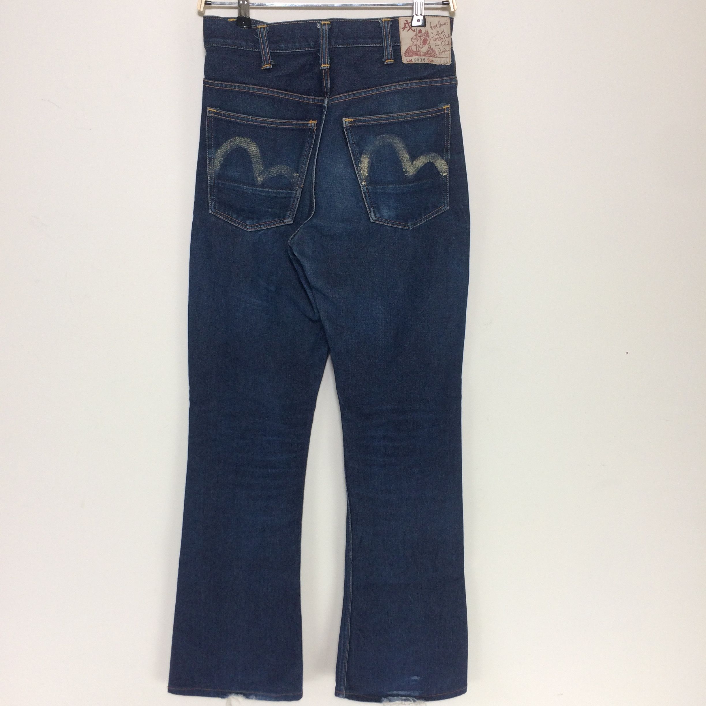 Evisu × Japanese Brand × Vintage Size 28x31 Vintage Evis Lot 2516 Flare Leg High Waist Jeans Size US 28 / EU 44 - 1 Thumbnail