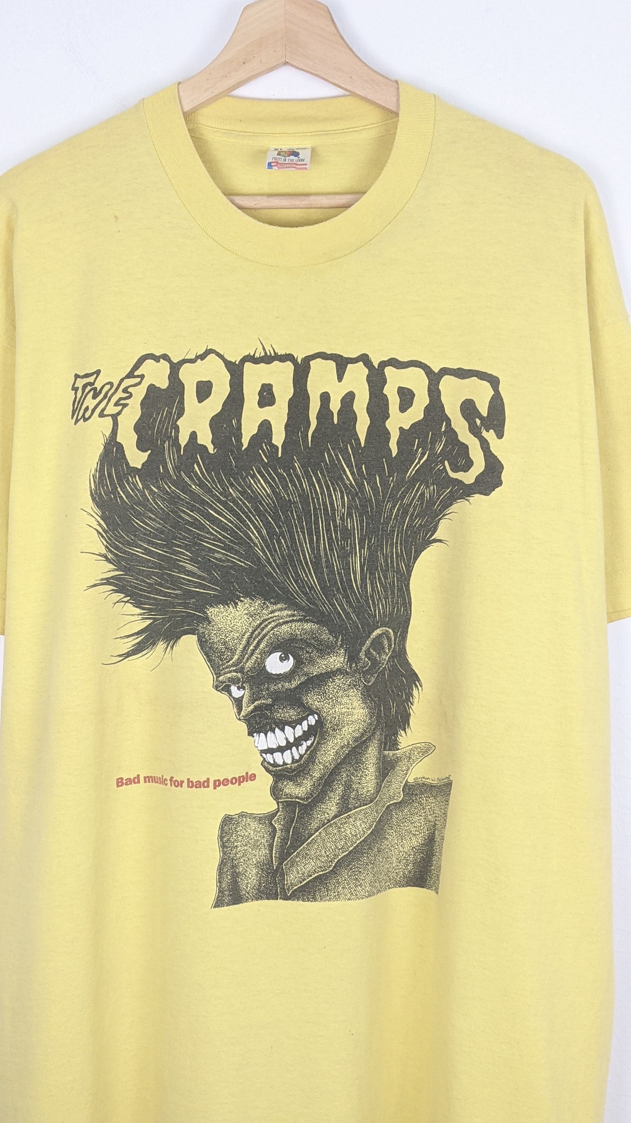 Vintage Vintage The Cramps Bad Music for Bad People 90s Shirt Size US XL / EU 56 / 4 - 3 Thumbnail