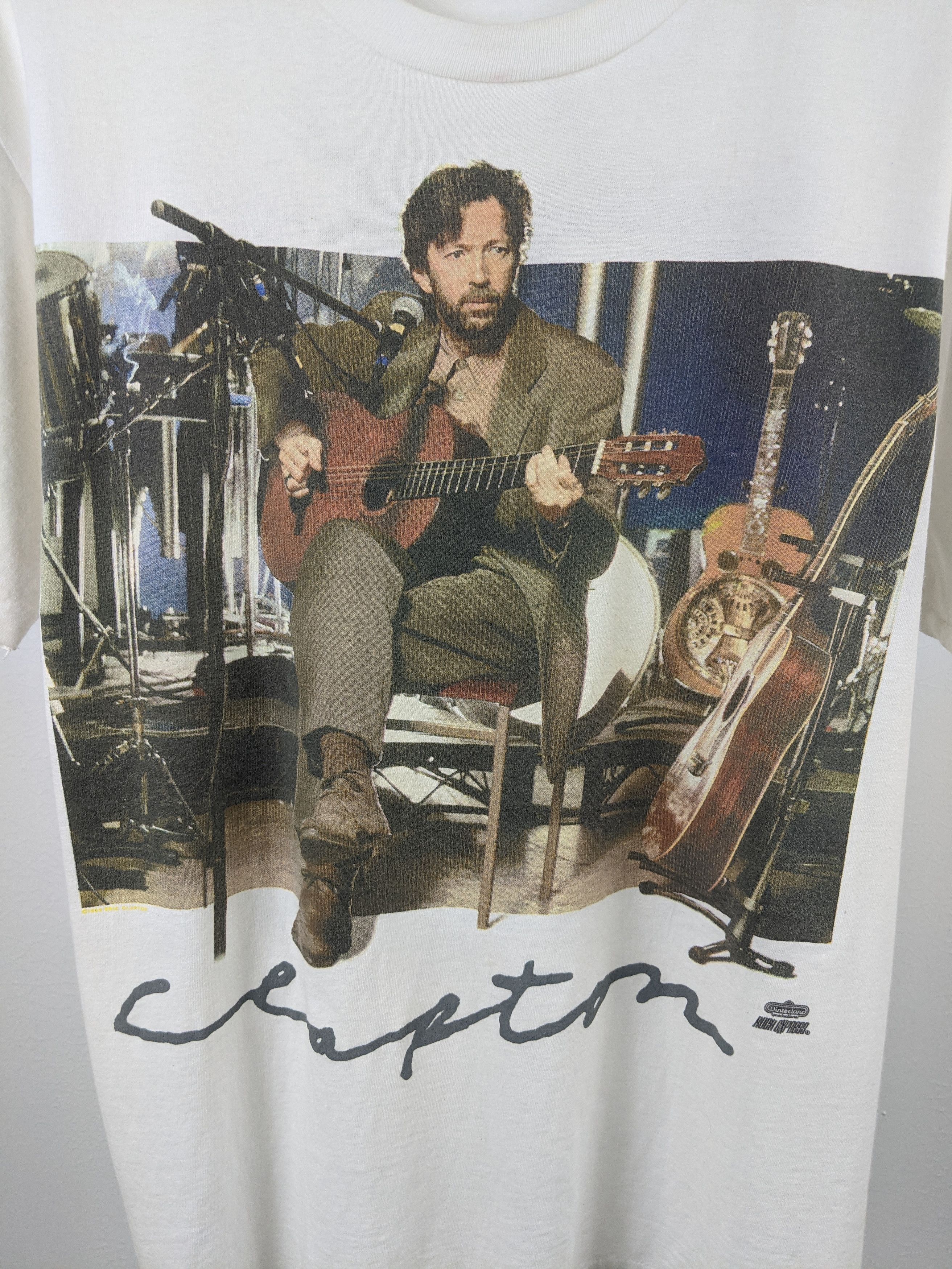 Band Tees Vintage 90s Eric Clapton Unplugged Shirt Size US L / EU 52-54 / 3 - 2 Thumbnail