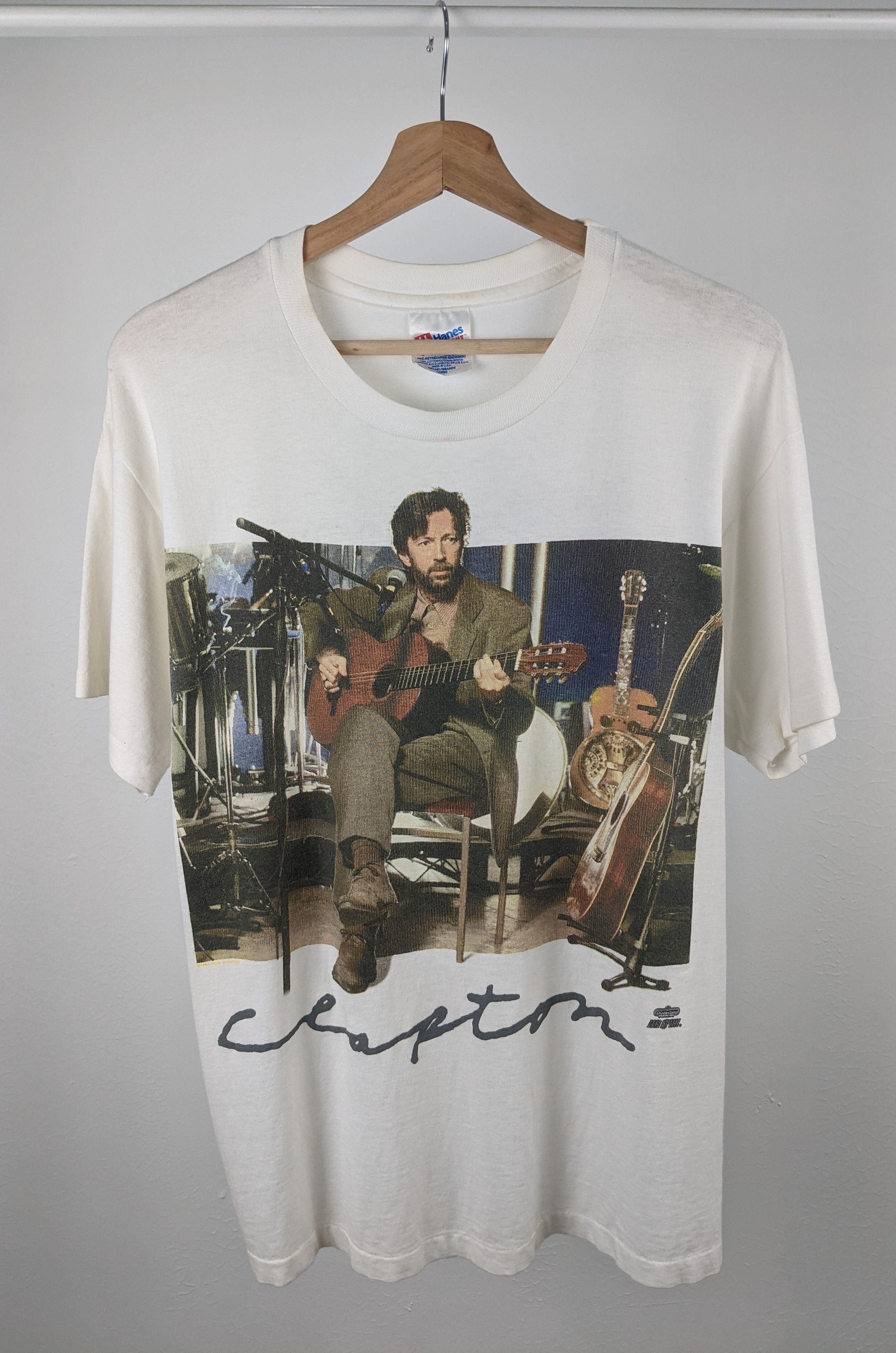 Band Tees Vintage 90s Eric Clapton Unplugged Shirt Size US L / EU 52-54 / 3 - 1 Thumbnail