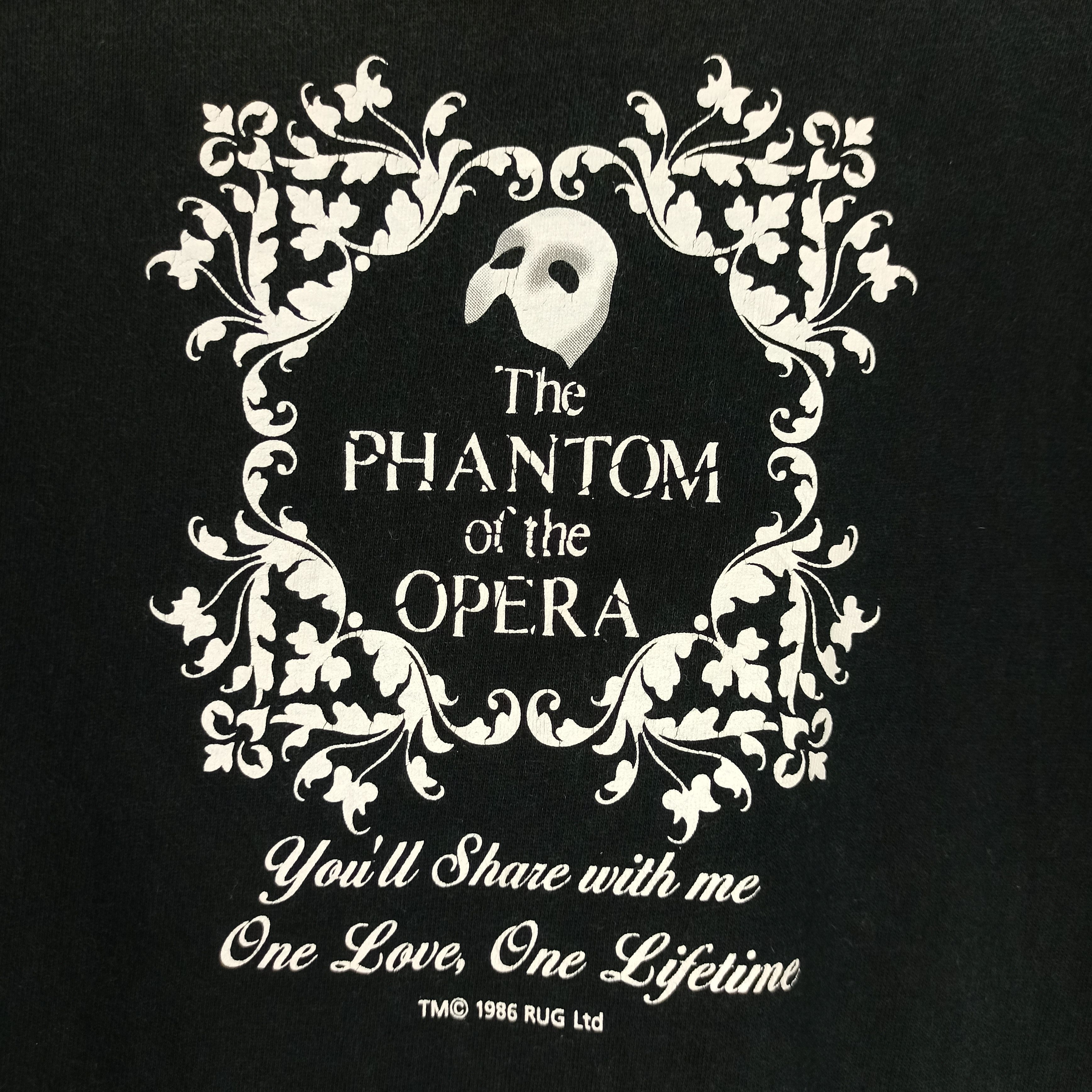 Other Rare 1986 The Phantom Of The Opera musical tee Size US M / EU 48-50 / 2 - 5 Thumbnail