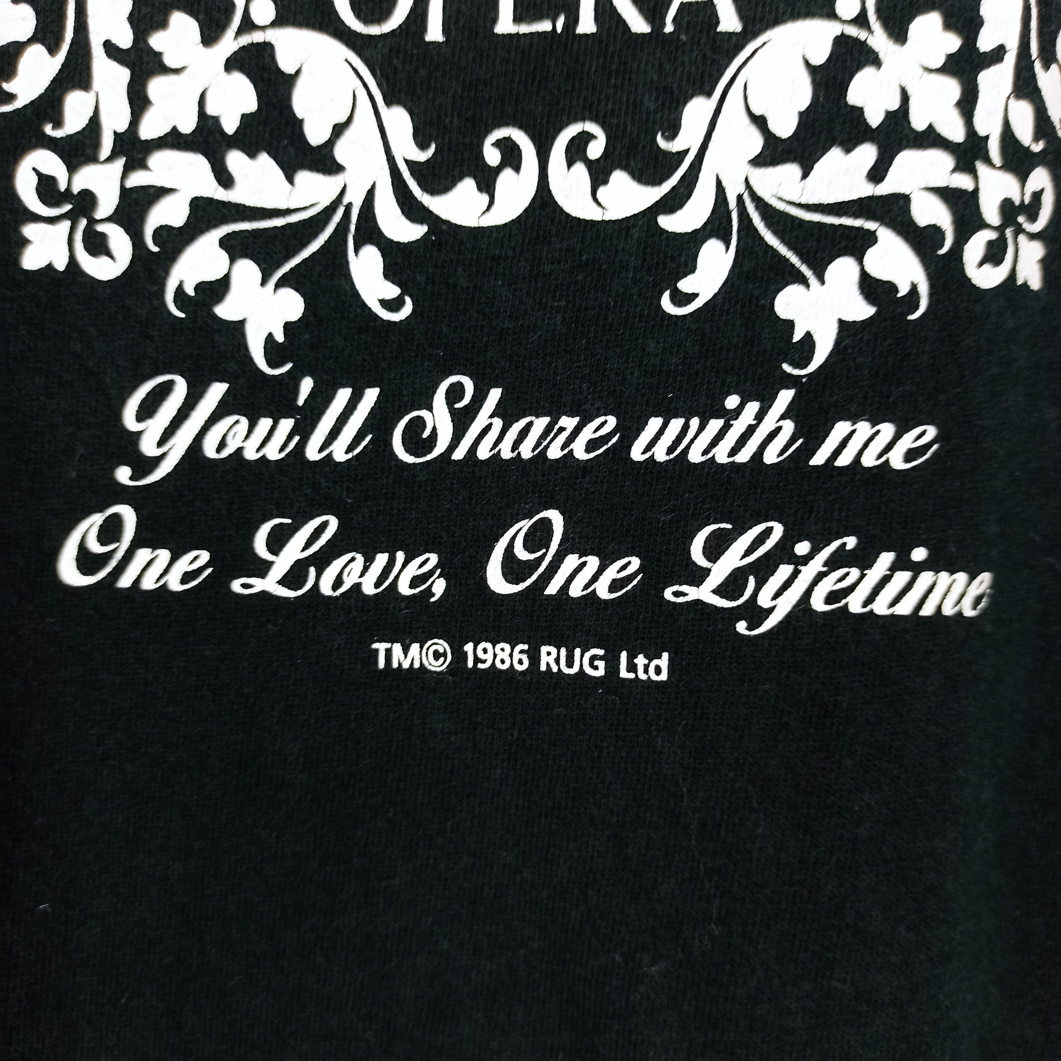 Other Rare 1986 The Phantom Of The Opera musical tee Size US M / EU 48-50 / 2 - 6 Thumbnail