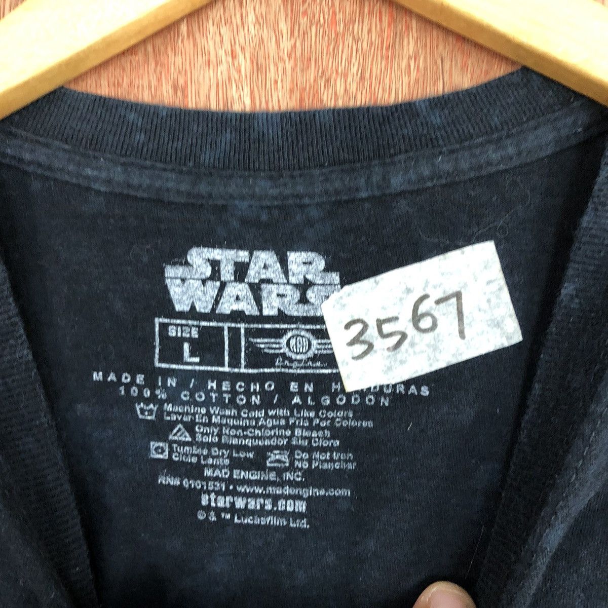 Star Wars × Vintage Star Wars Black Short Sleeve Tshirt #3567 Size US L / EU 52-54 / 3 - 9 Thumbnail