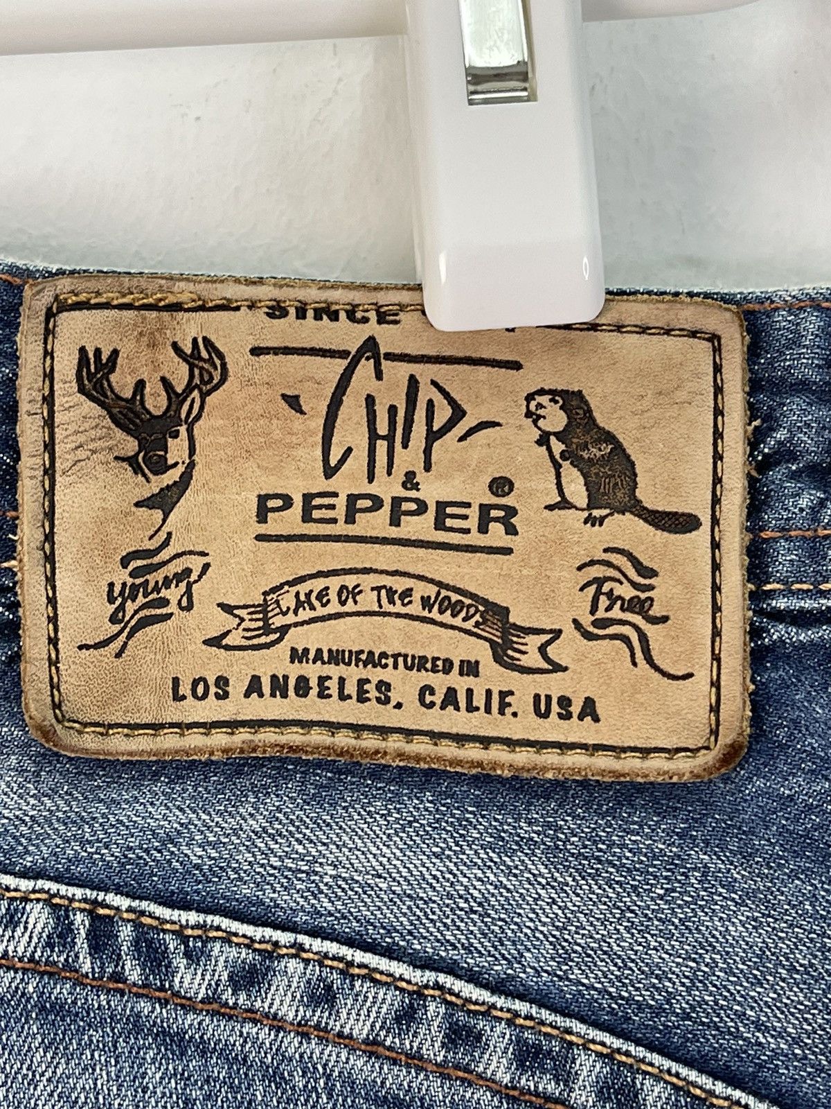 Vintage Vintage Chip Pepper Denim Jeans Size US 29 - 15 Thumbnail