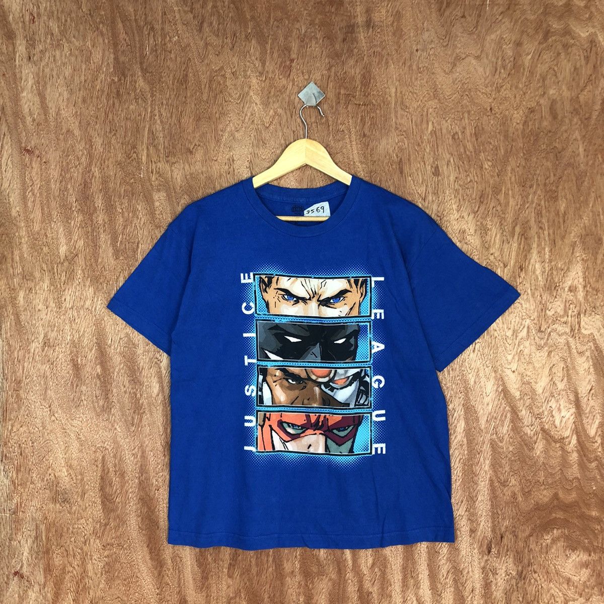 DC Comics × Vintage Justice League Blue Short Sleeve Tshirt #3569 Size US M / EU 48-50 / 2 - 1 Thumbnail