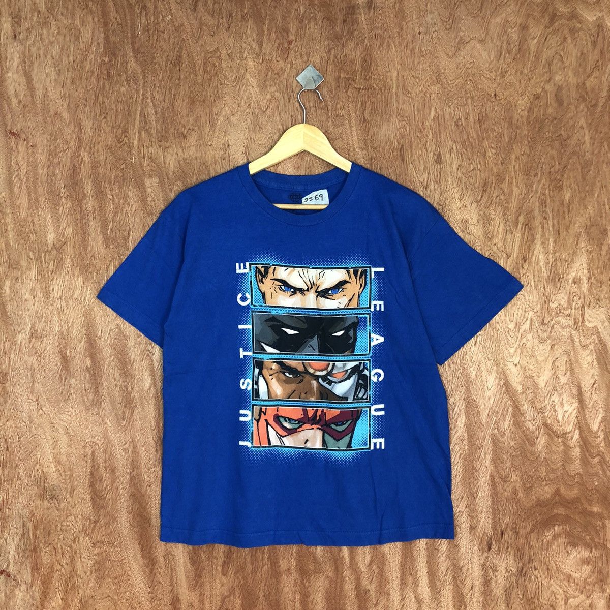 DC Comics × Vintage Justice League Blue Short Sleeve Tshirt #3569 Size US M / EU 48-50 / 2 - 3 Thumbnail