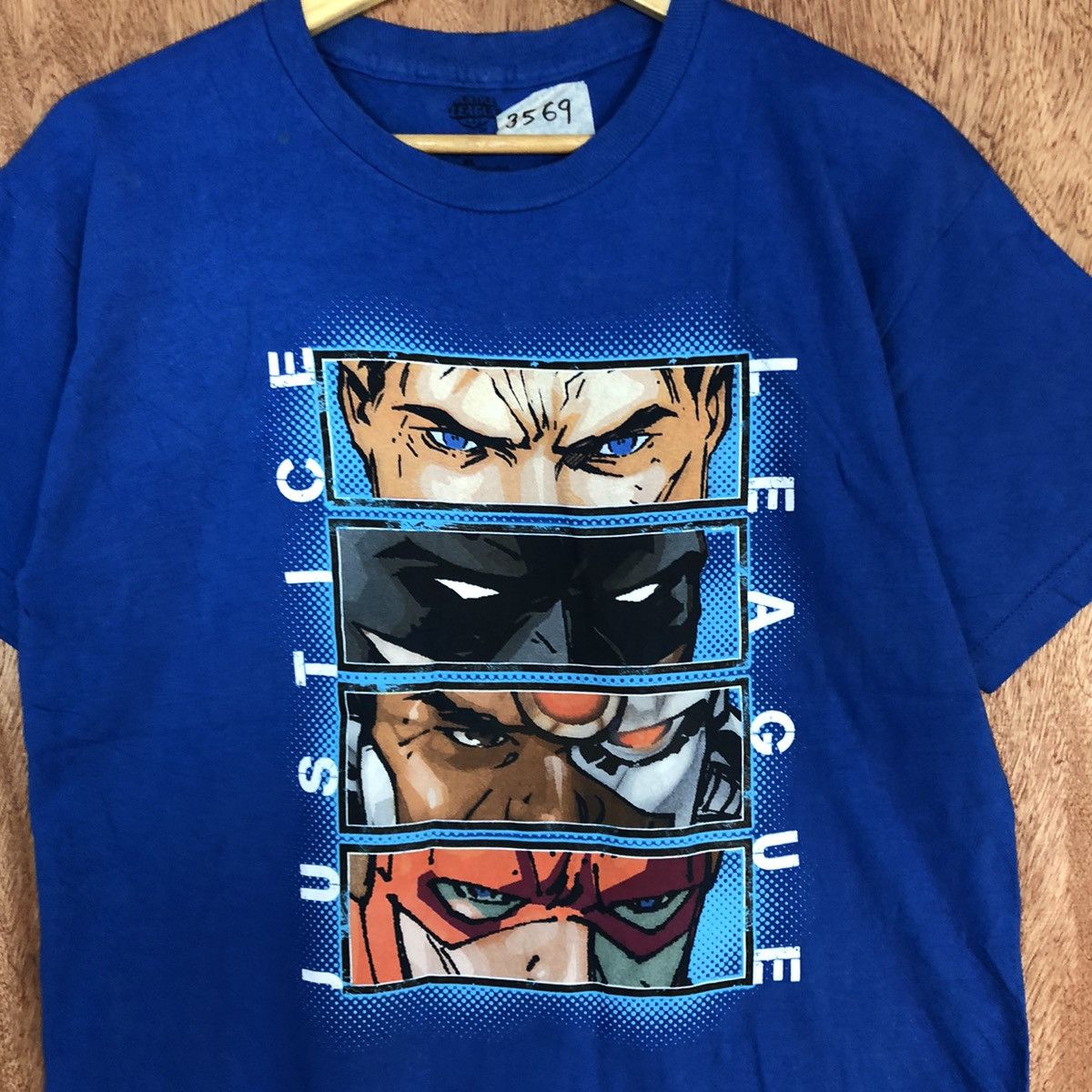 DC Comics × Vintage Justice League Blue Short Sleeve Tshirt #3569 Size US M / EU 48-50 / 2 - 8 Thumbnail