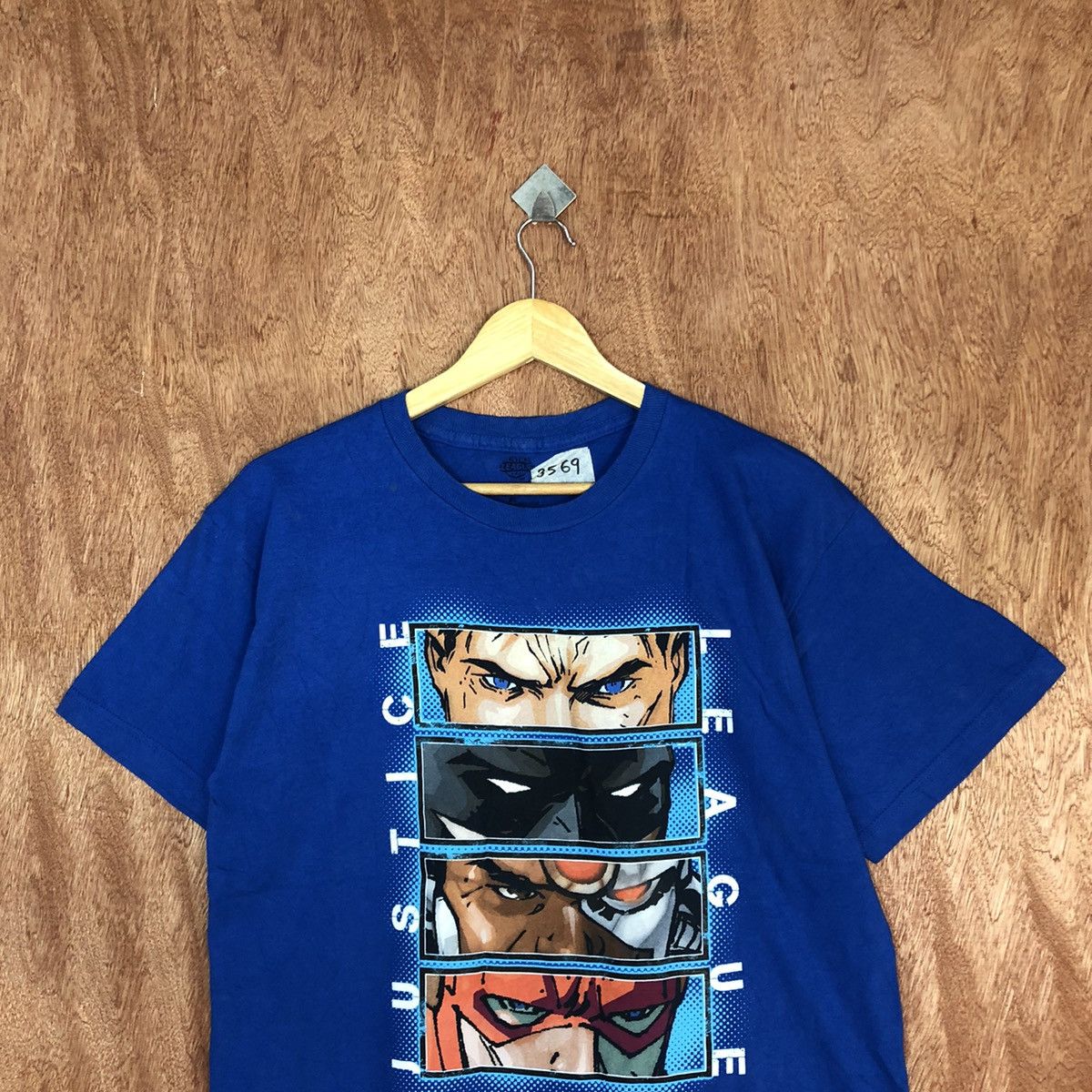 DC Comics × Vintage Justice League Blue Short Sleeve Tshirt #3569 Size US M / EU 48-50 / 2 - 7 Thumbnail