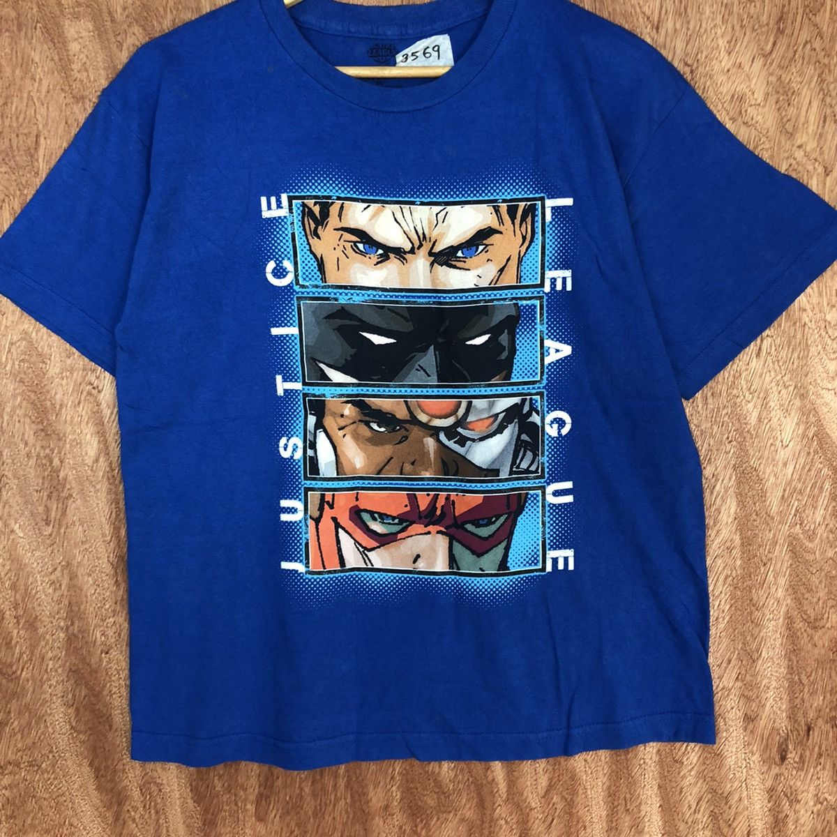 DC Comics × Vintage Justice League Blue Short Sleeve Tshirt #3569 Size US M / EU 48-50 / 2 - 6 Thumbnail
