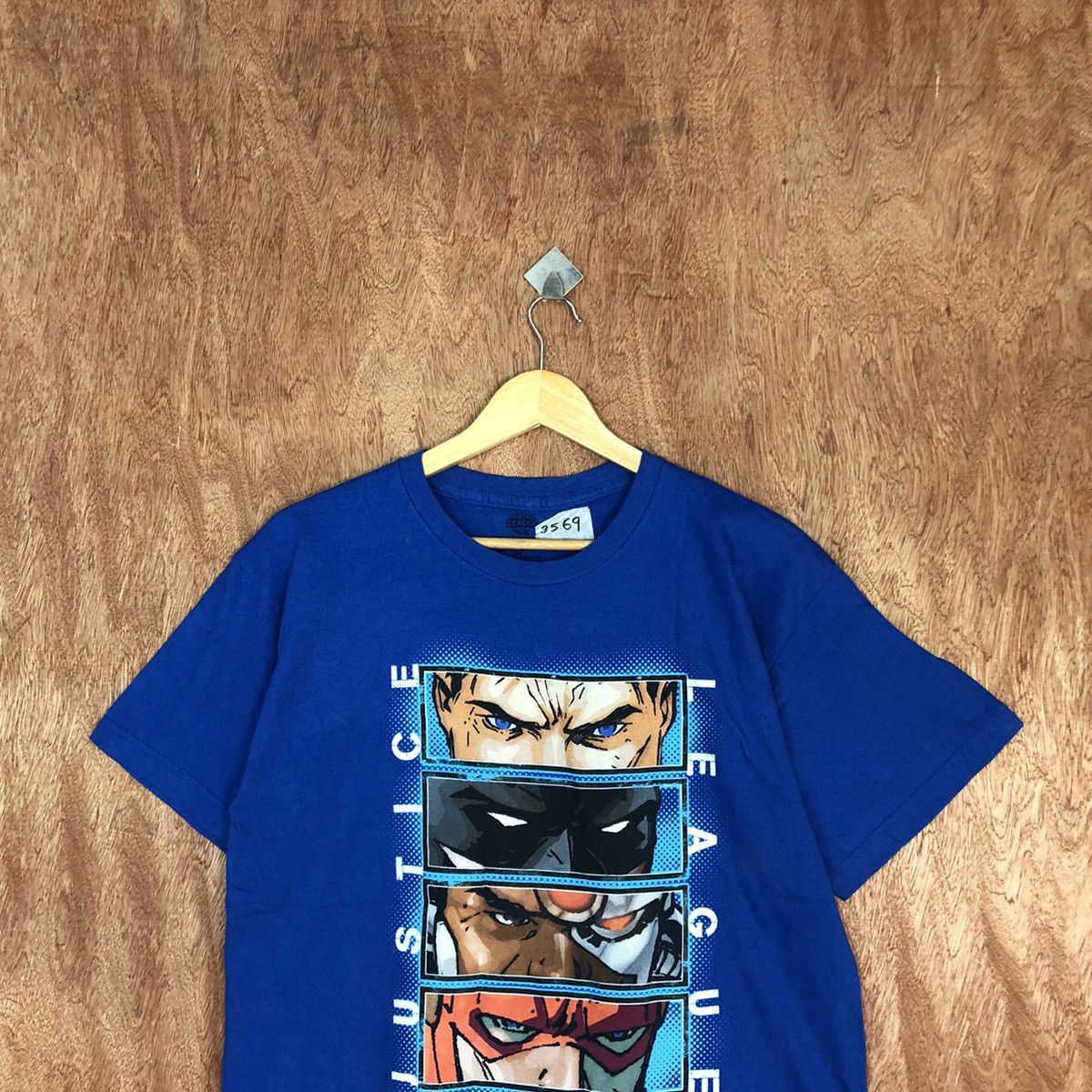 DC Comics × Vintage Justice League Blue Short Sleeve Tshirt #3569 Size US M / EU 48-50 / 2 - 2 Thumbnail