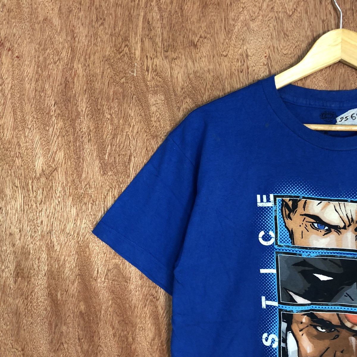 DC Comics × Vintage Justice League Blue Short Sleeve Tshirt #3569 Size US M / EU 48-50 / 2 - 5 Thumbnail