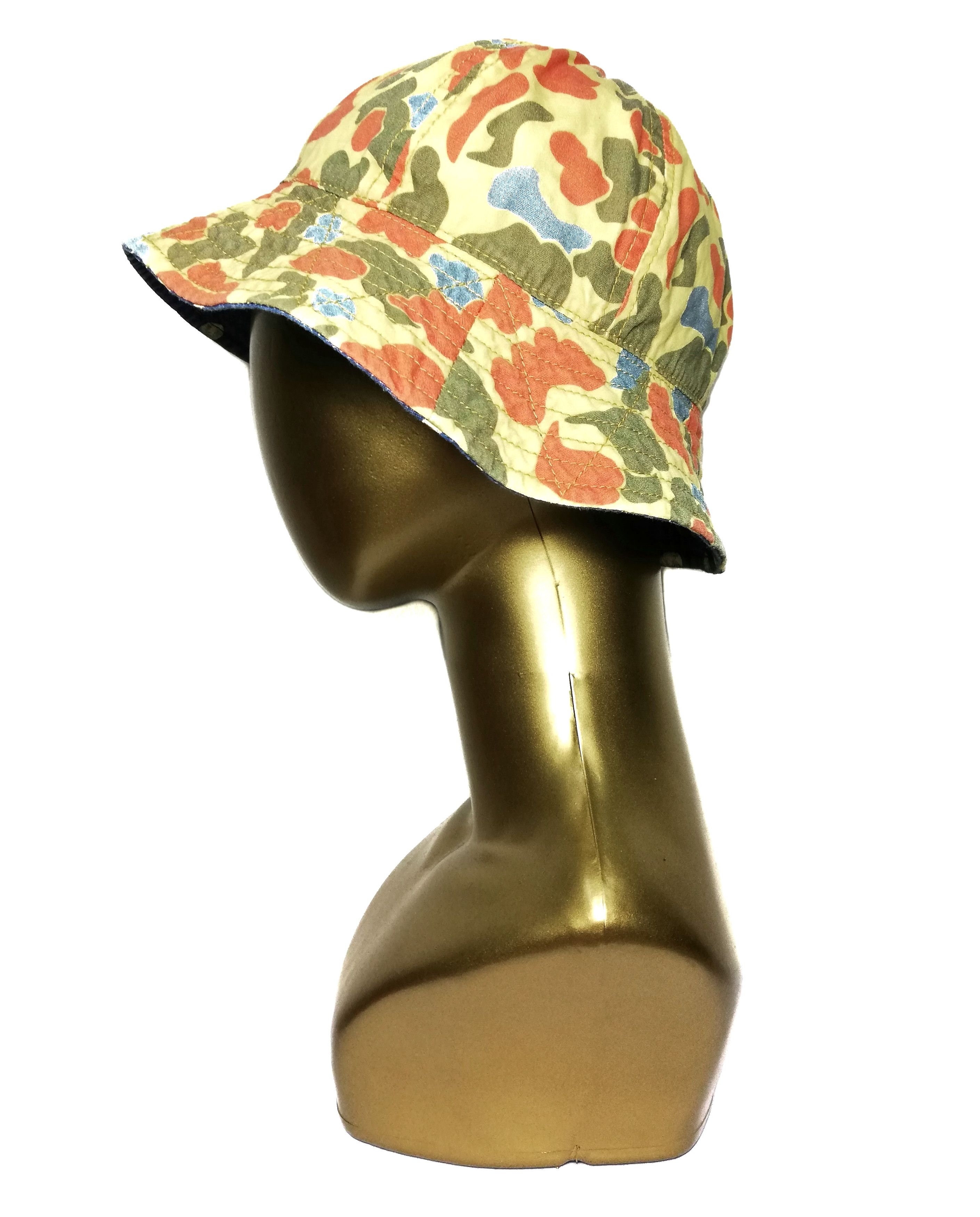 Handmade × Japanese Brand 🔥Japanese Brand Customize Reversible Camo Flage Bucket Hat Size ONE SIZE - 4 Thumbnail
