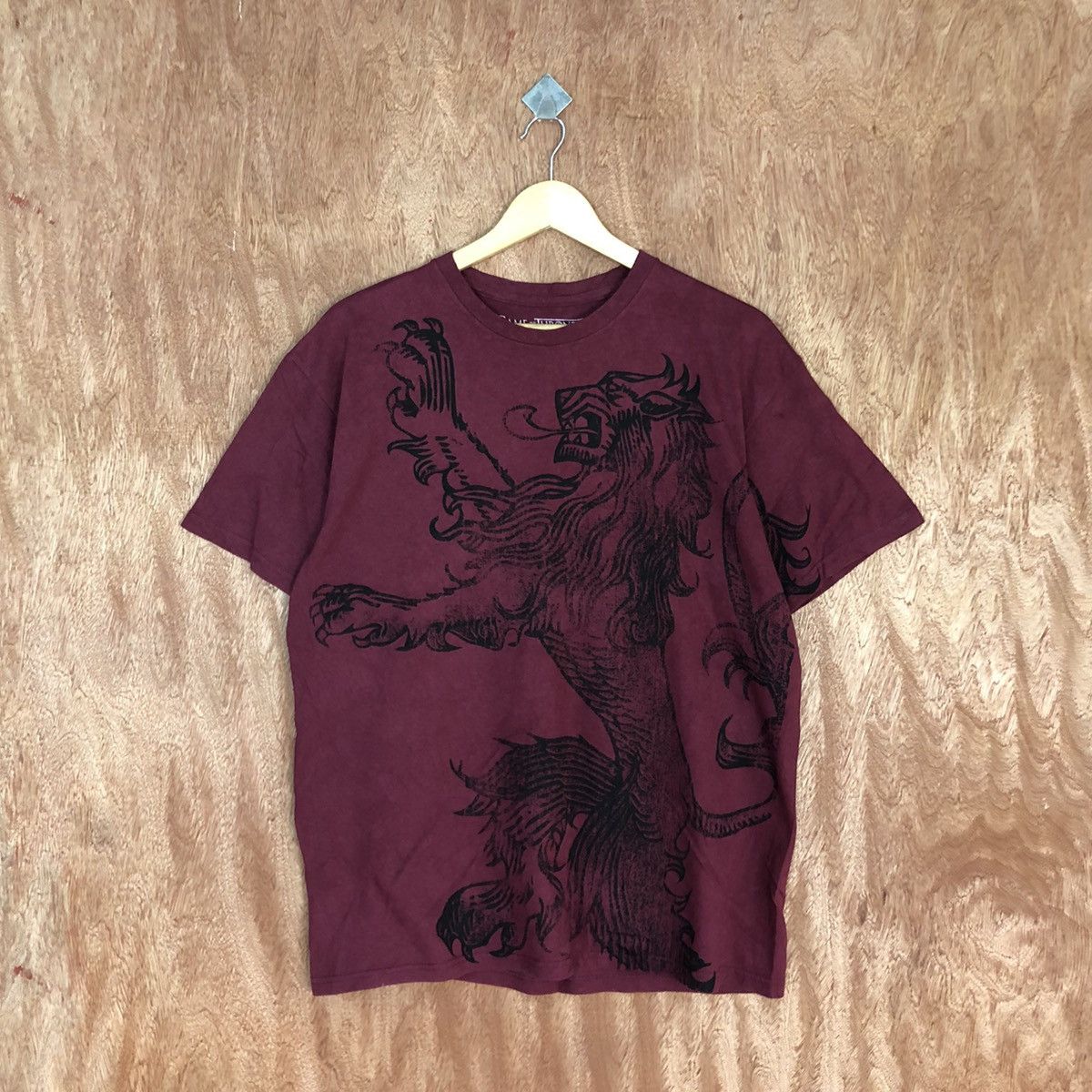 Other Game Of Throne Maroon Short Sleeve Tshirt #3591 Size US L / EU 52-54 / 3 - 1 Thumbnail
