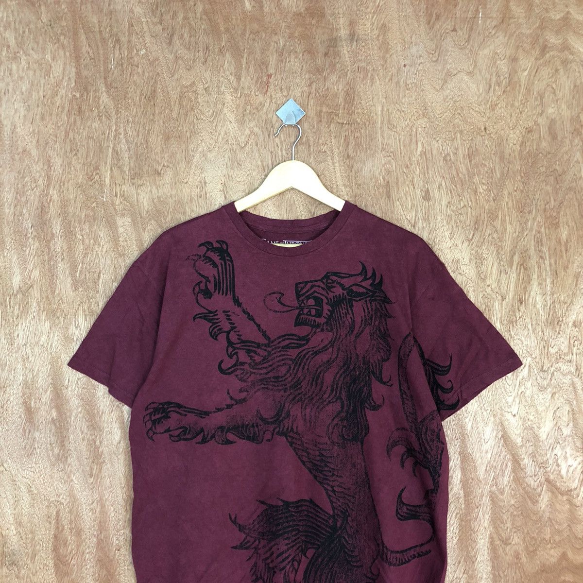 Other Game Of Throne Maroon Short Sleeve Tshirt #3591 Size US L / EU 52-54 / 3 - 7 Thumbnail