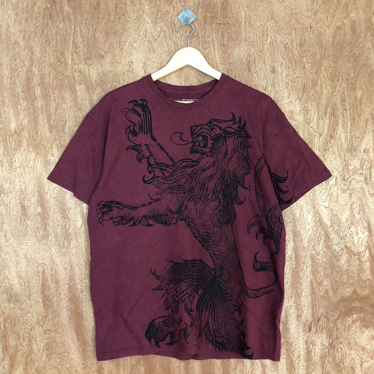 Other Game Of Throne Maroon Short Sleeve Tshirt #3591 Size US L / EU 52-54 / 3 - 8 Thumbnail