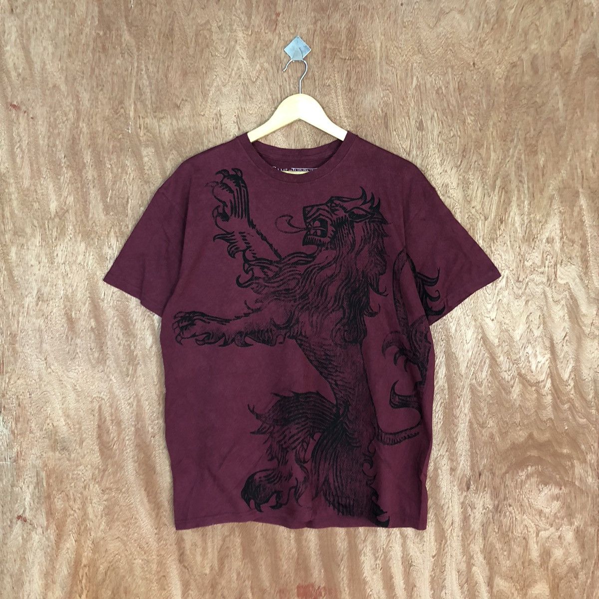 Other Game Of Throne Maroon Short Sleeve Tshirt #3591 Size US L / EU 52-54 / 3 - 3 Thumbnail
