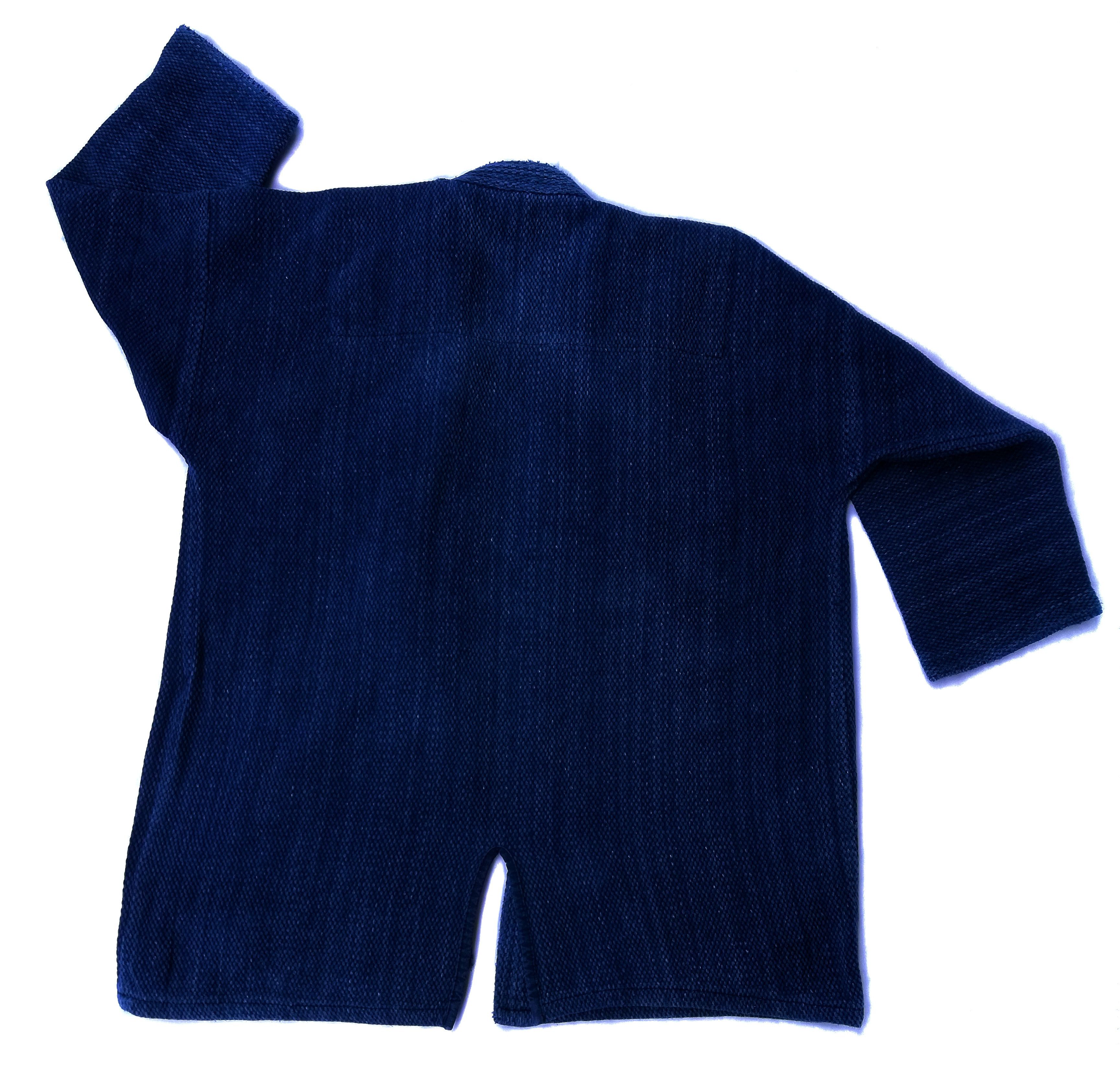 Indigo × Japanese Brand 🔥Similar Kapital Dyed Woven Cotton Drawstrings Kimono🔥 Size US L / EU 52-54 / 3 - 9 Thumbnail
