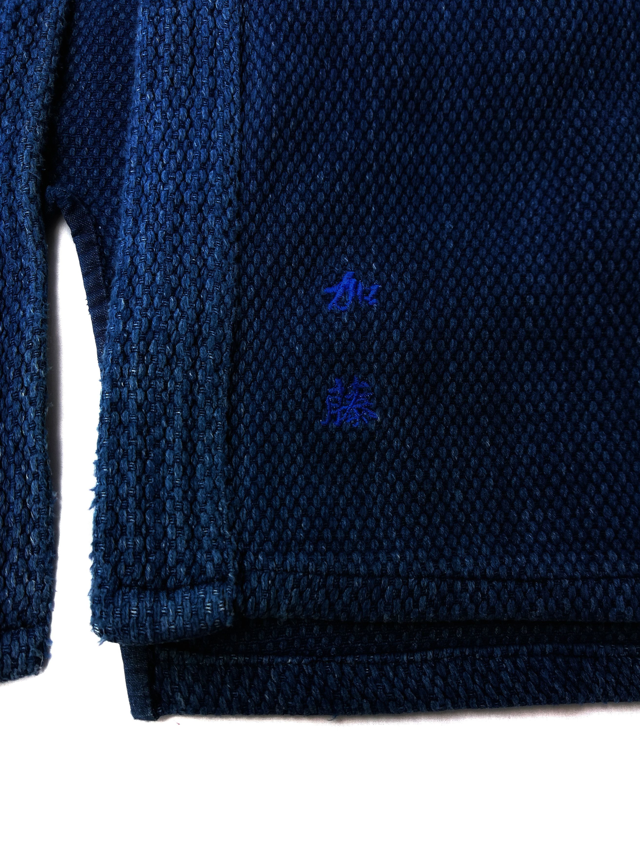Indigo × Japanese Brand 🔥Similar Kapital Dyed Woven Cotton Drawstrings Kimono🔥 Size US L / EU 52-54 / 3 - 7 Thumbnail