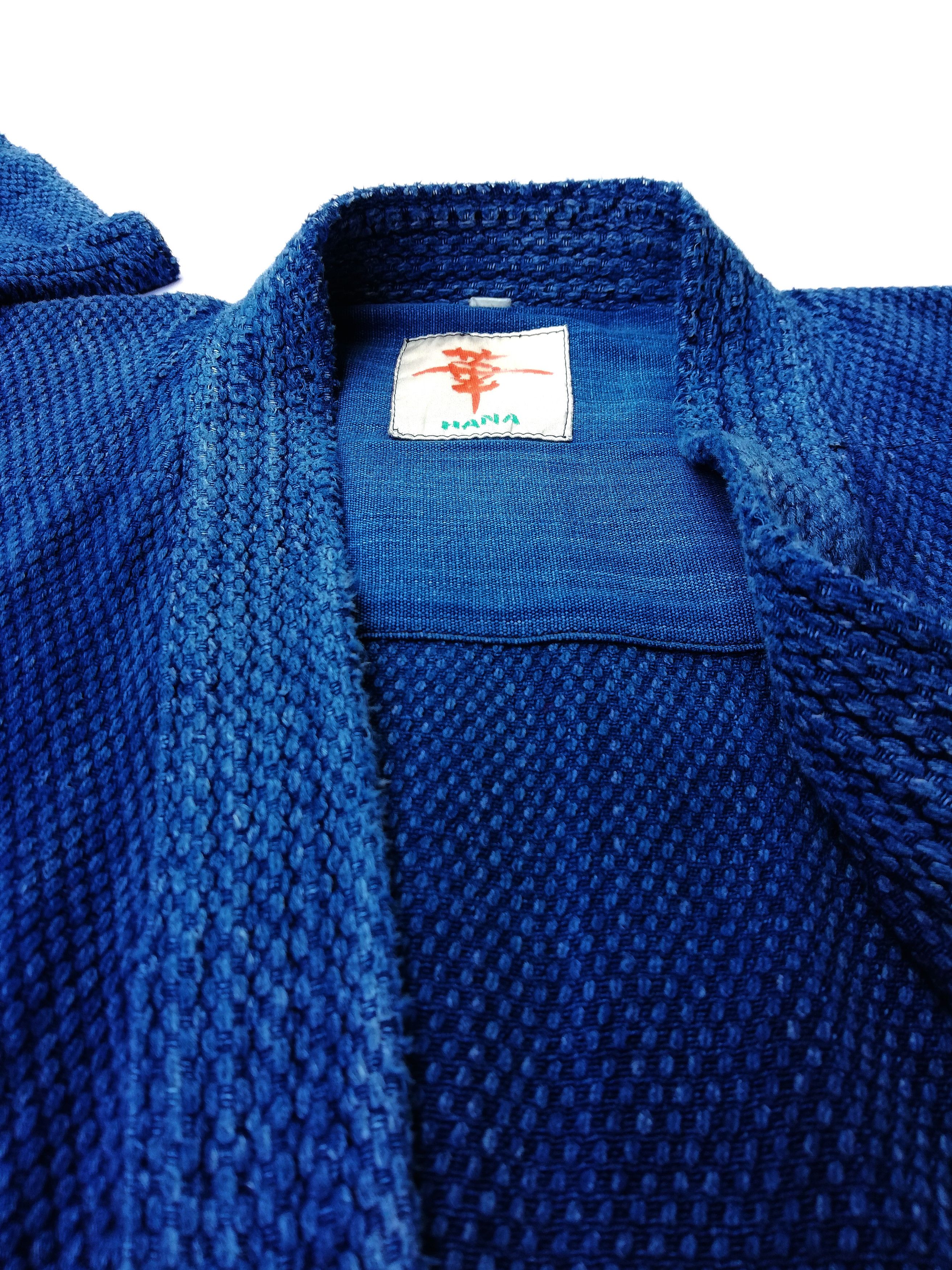 Indigo × Japanese Brand 🔥Similar Kapital Dyed Woven Cotton Drawstrings Kimono🔥 Size US L / EU 52-54 / 3 - 5 Thumbnail