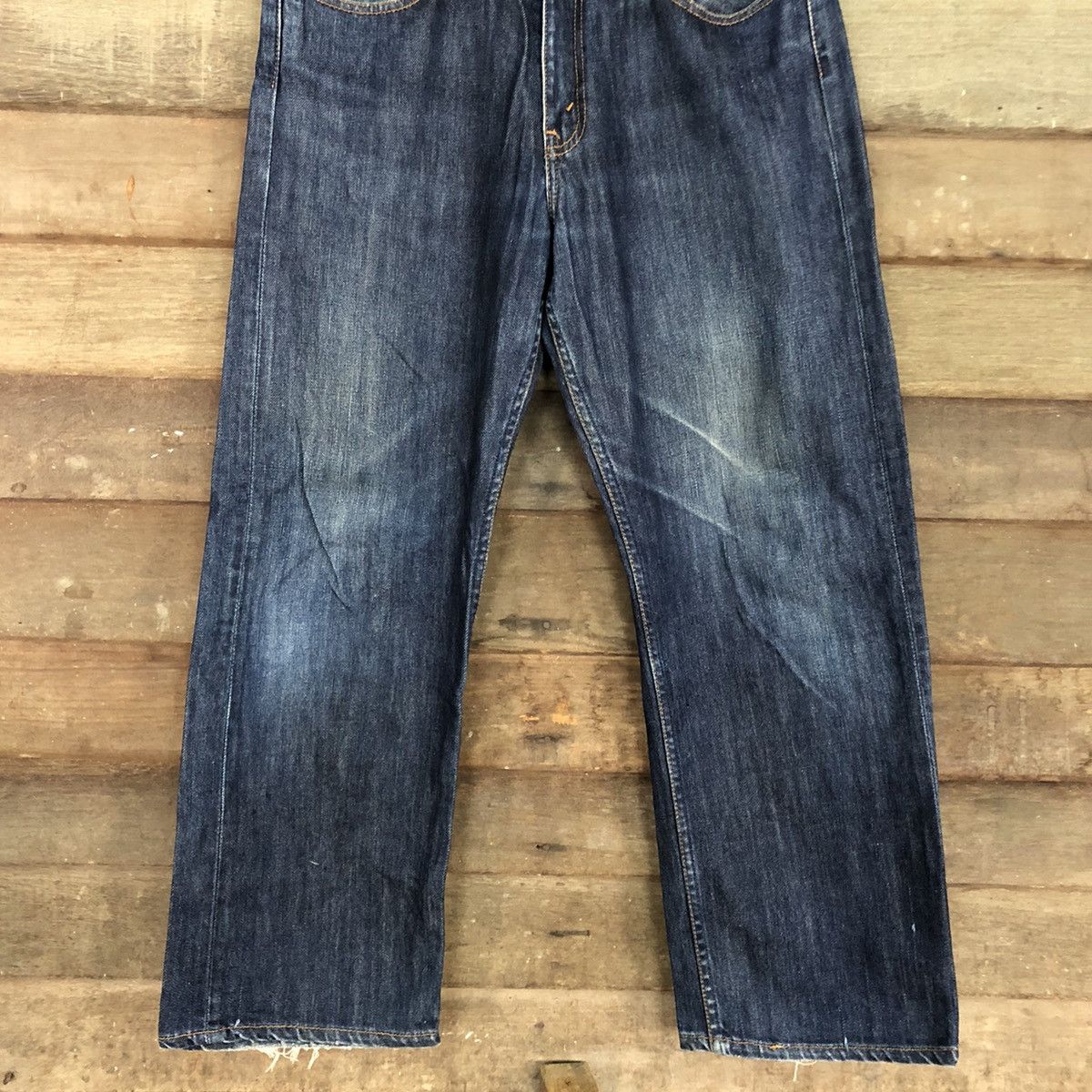 Levi's 512 Levis Strauss faded Blue Denim jeans #3819 Size US 32 / EU 48 - 3 Thumbnail