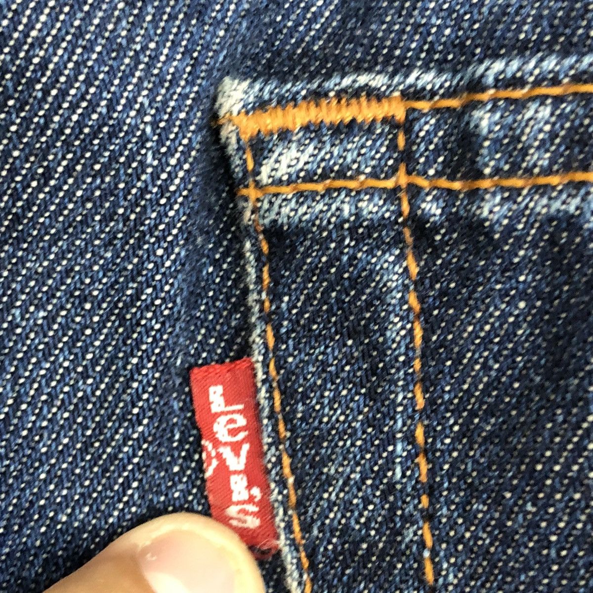 Levi's 512 Levis Strauss faded Blue Denim jeans #3819 Size US 32 / EU 48 - 15 Thumbnail