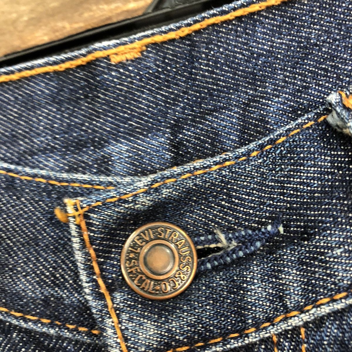 Levi's 512 Levis Strauss faded Blue Denim jeans #3819 Size US 32 / EU 48 - 5 Thumbnail