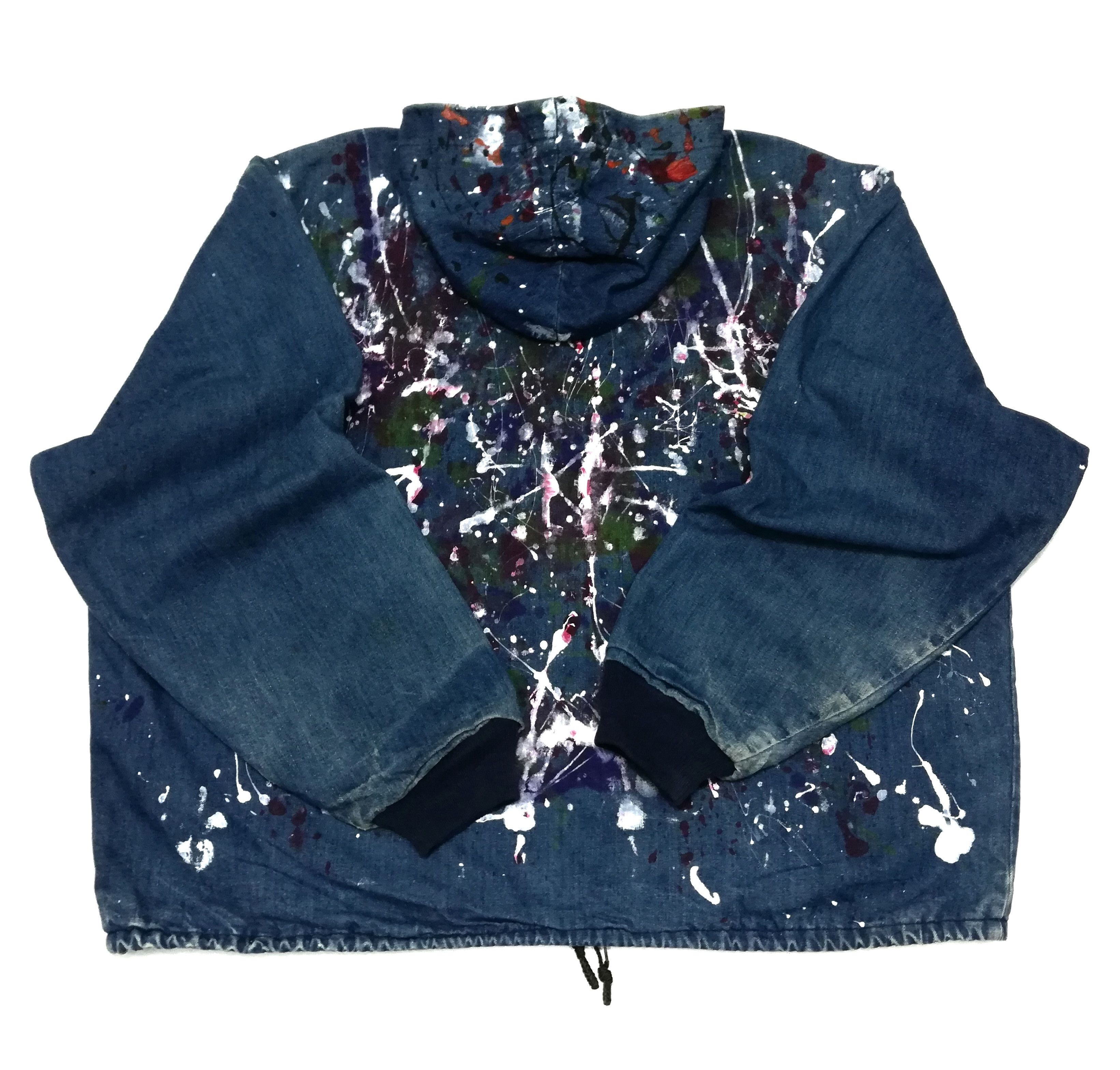 Carhartt × Carhartt Wip × Vintage 🔥Customize Carhartt Paint Splatter Distressed Hoodie Jacke Size US XL / EU 56 / 4 - 17 Thumbnail