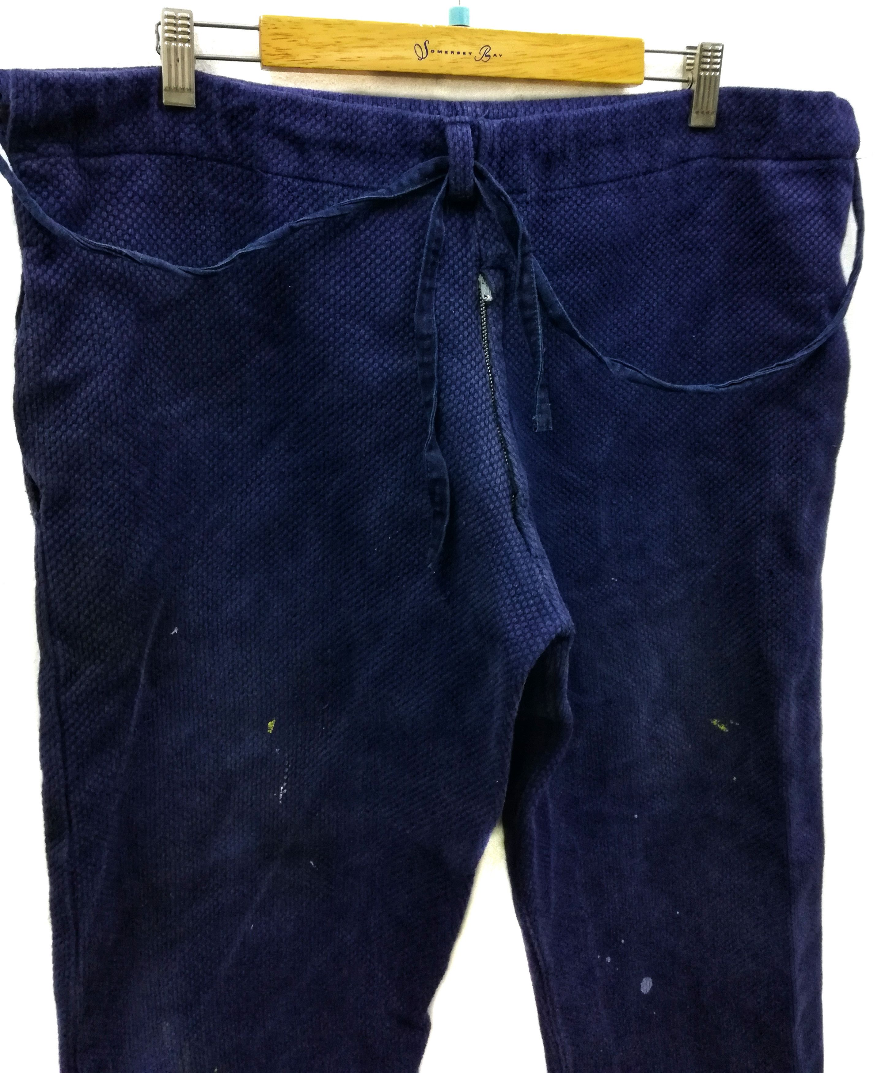Indigo × Japanese Brand × Real Japan Blues 🔥GRAIL Japan Dyed Woven Indigo Drawstring Trousers Pants Size US 36 / EU 52 - 8 Thumbnail