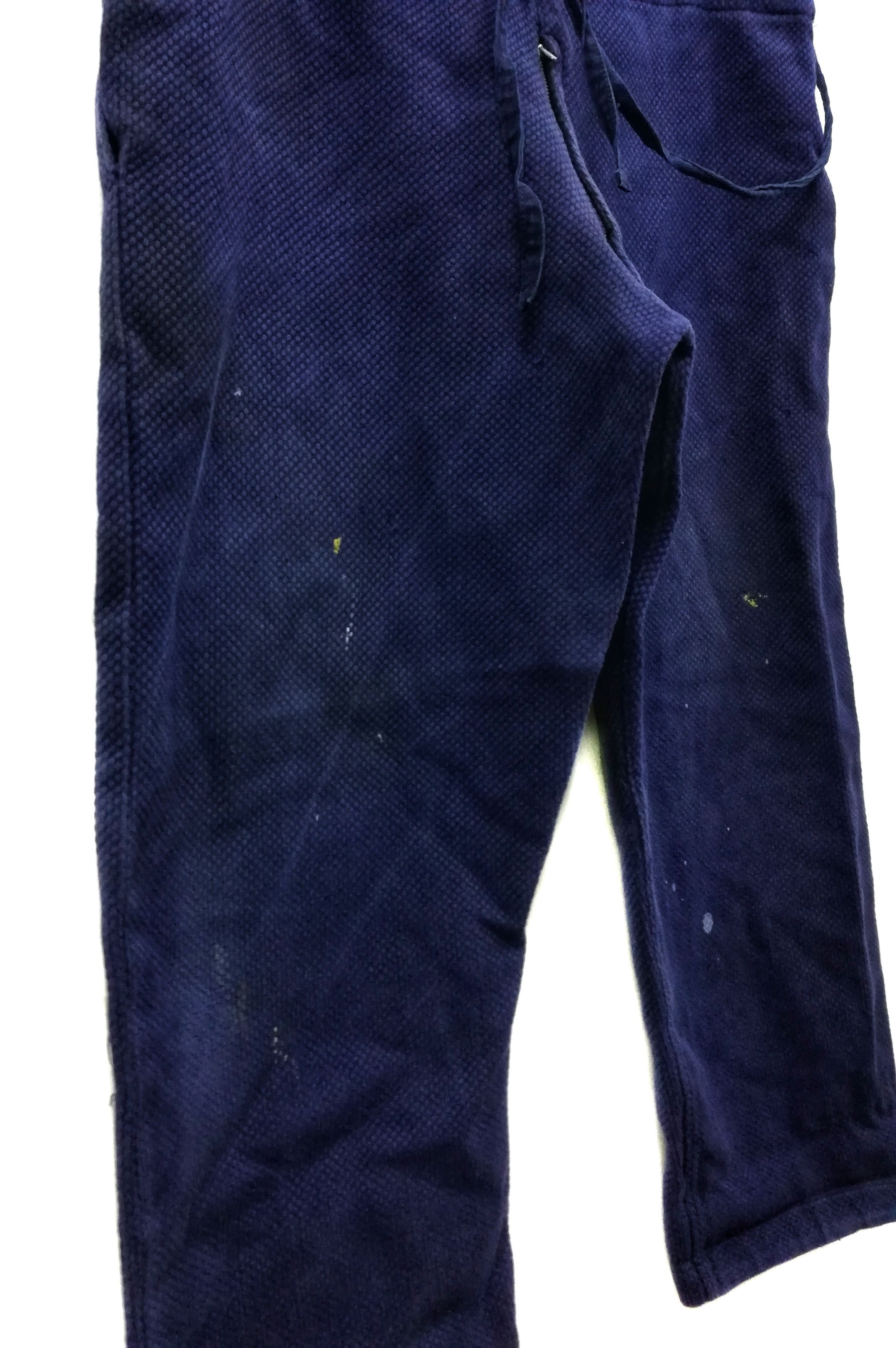 Indigo × Japanese Brand × Real Japan Blues 🔥GRAIL Japan Dyed Woven Indigo Drawstring Trousers Pants Size US 36 / EU 52 - 3 Thumbnail