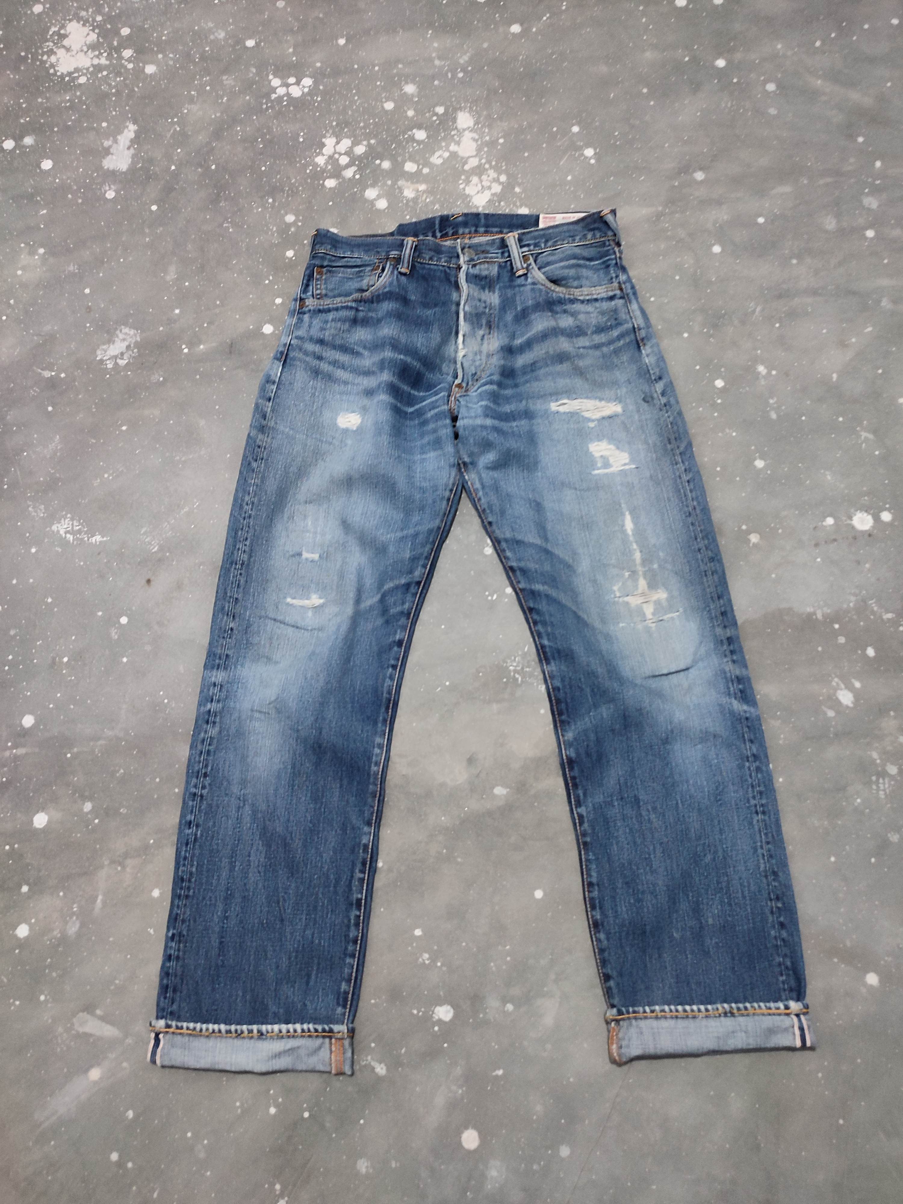 Evisu 🔥Evisu Selvedge Distressed Jeans Denim Pants Size US 32 / EU 48 - 18 Thumbnail